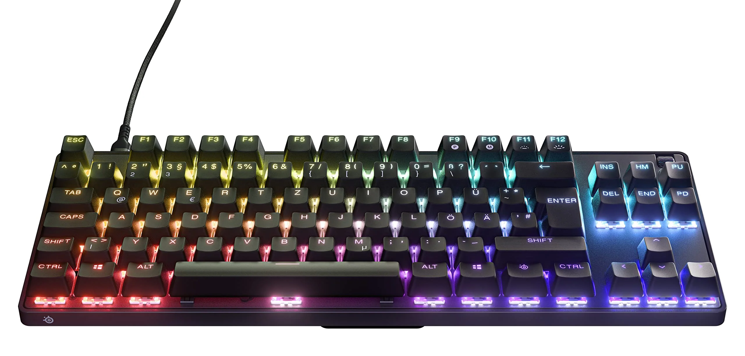 SteelSeries Apex 9 TKL - Mechanische Gaming-Tastatur - Optische Switches - 2-Punkt-Betätigung - Esports-Formfaktor ohne Tenkey - Hotswap- fähige Switches - Deutsches (QWERTZ) Layout - Image 15