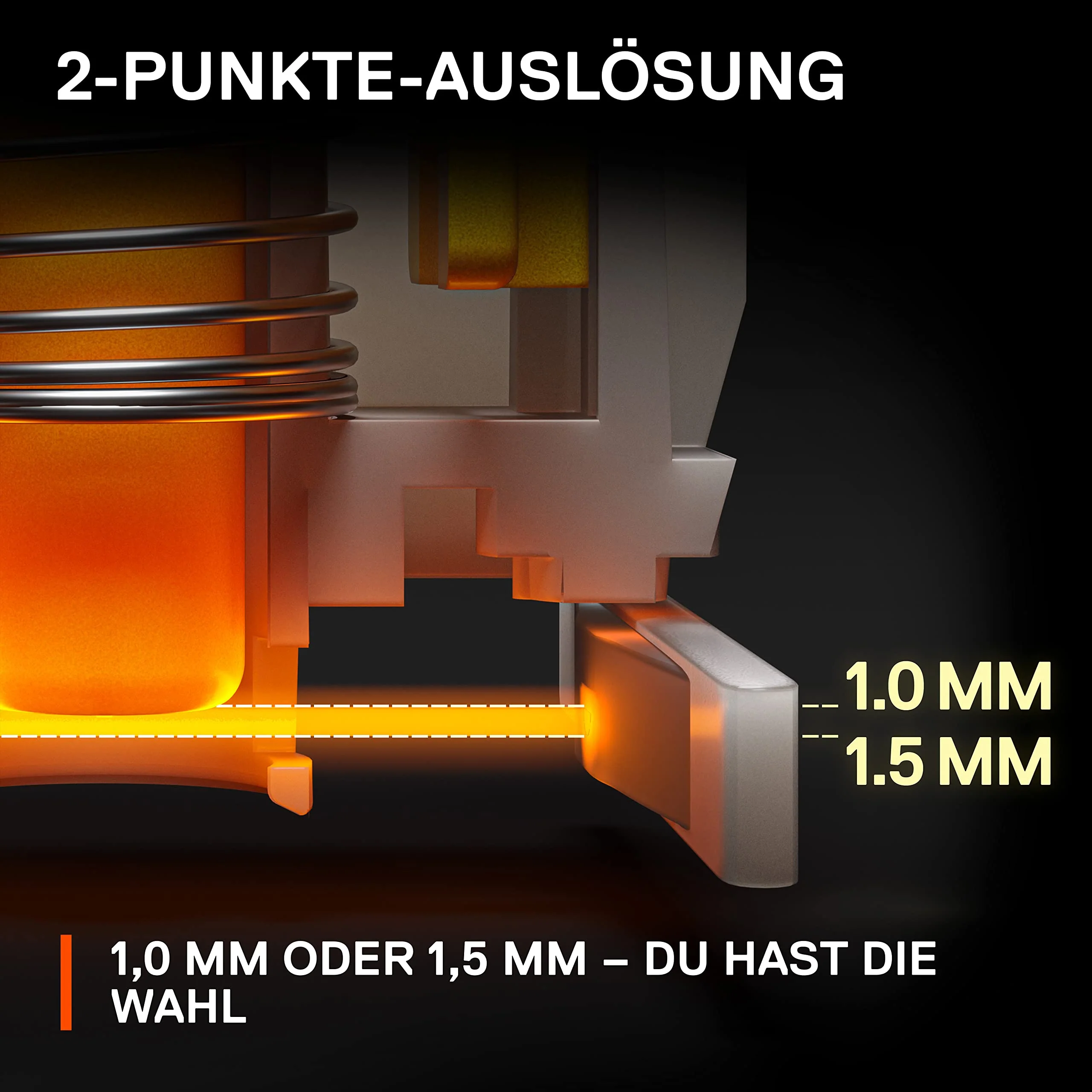 SteelSeries Apex 9 TKL - Mechanische Gaming-Tastatur - Optische Switches - 2-Punkt-Betätigung - Esports-Formfaktor ohne Tenkey - Hotswap- fähige Switches - Deutsches (QWERTZ) Layout - Image 4