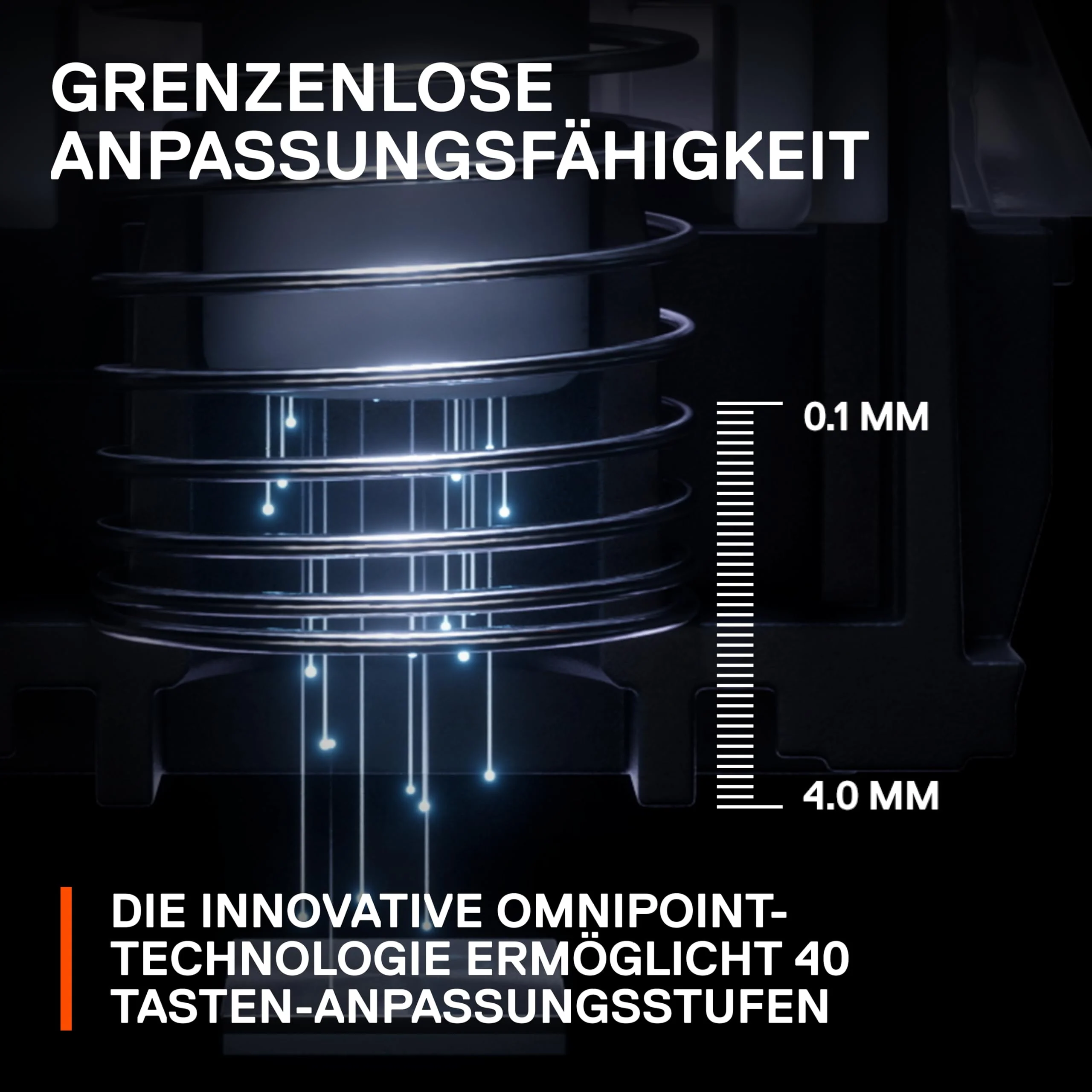 SteelSeries Apex Pro HyperMagnetic Gaming-Tastatur – Die schnellste Tastatur der Welt – Anpassbares Ansprechverhalten – OLED-Bildschirm – RGB – USB-Passthrough – Deutsches Tastatur (QWERTZ) - Image 12