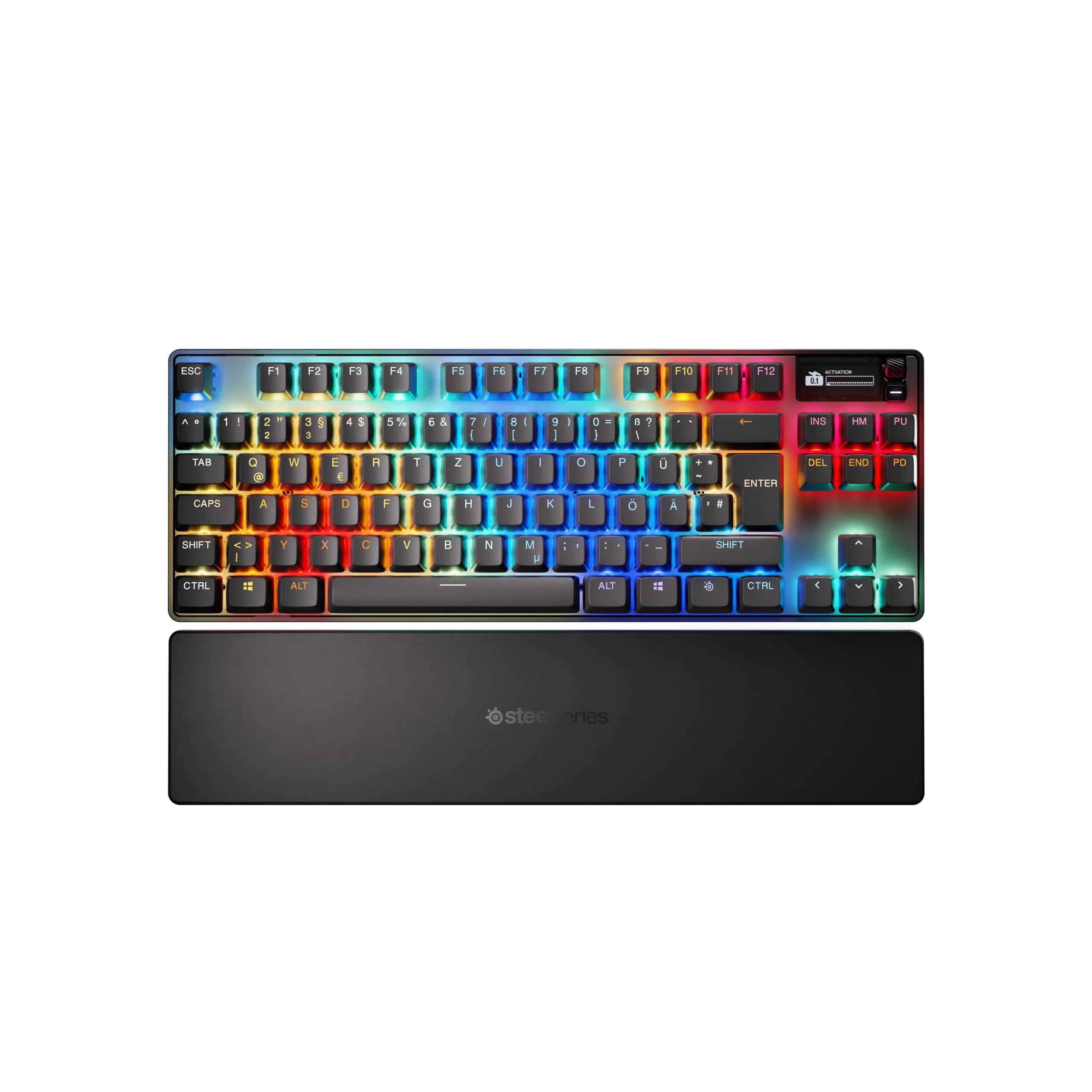 SteelSeries Apex Pro TKL Wireless Gen 3 - HyperMagnetic Gaming-Tastatur - OmniPoint 3.0 Switches - Anpassbares Ansprechverhalten - Sofort einsetzbare Presets - Rapid Tap/SOCD - OLED - DE QWERTZ Layout - Image 12