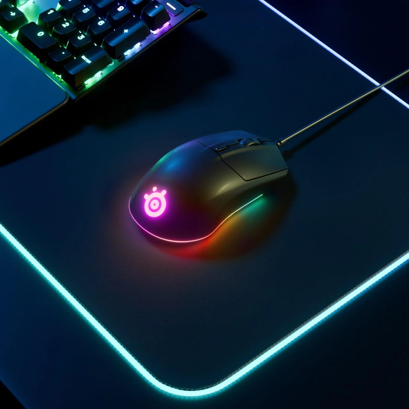 SteelSeries Rival 3 Gaming-Maus - optischer TrueMove Core-Sensor mit 8500 CPI - 6 programmierbare Tasten - USB - geteilte Triggertasten - Schwarz - Image 3