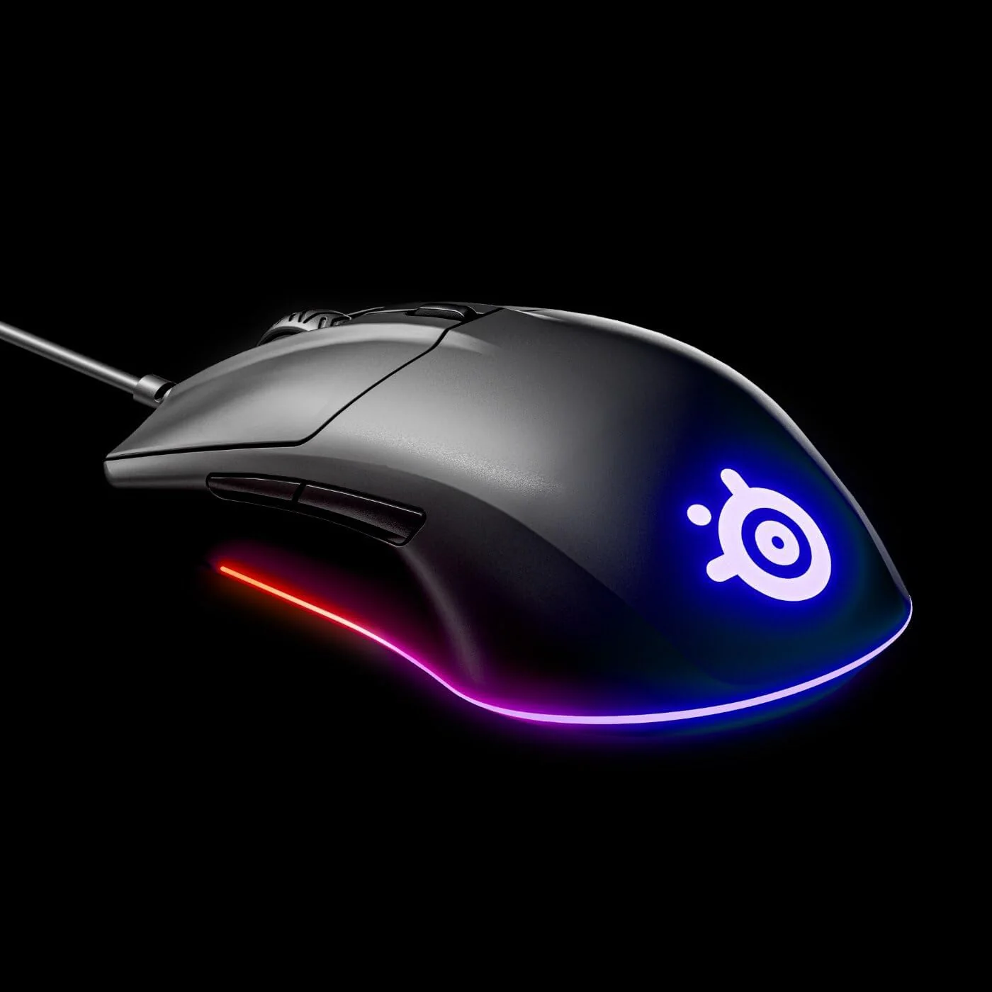 SteelSeries Rival 3 Gaming-Maus - optischer TrueMove Core-Sensor mit 8500 CPI - 6 programmierbare Tasten - USB - geteilte Triggertasten - Schwarz - Image 6
