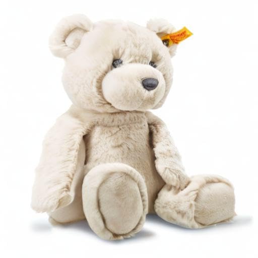Steiff Bearzy Teddybär beige 28 cm, Stofftier Teddy, Kuscheltier Bär aus Plüsch, zum Kuscheln und Spielen für Babys & Kinder, Soft Cuddly Friends, Plüschtier für babysanfte Haut, waschmaschinenfest - Image 2