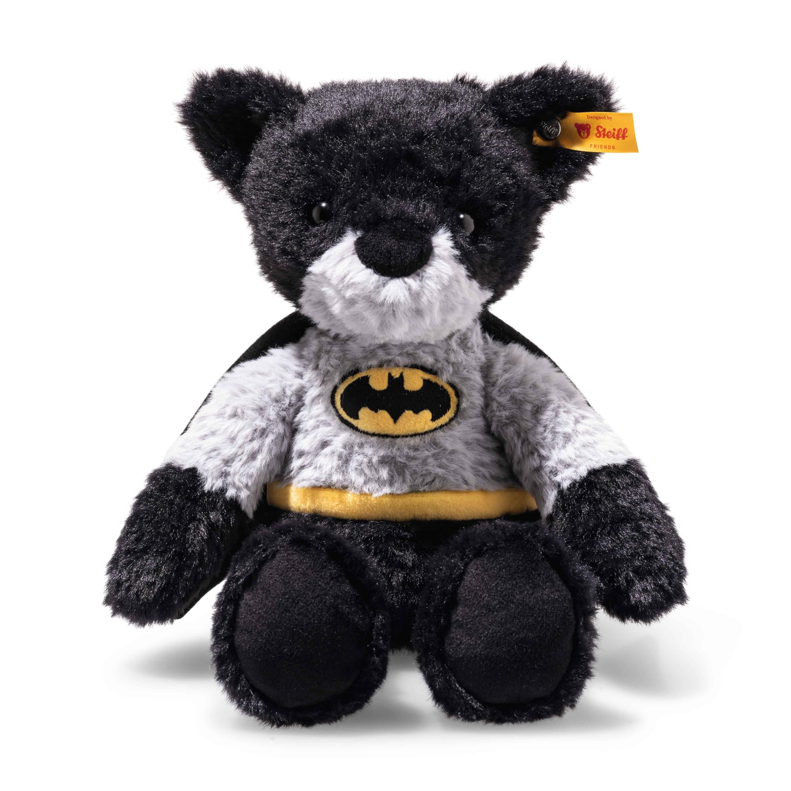 Steiff Teddybär Batman 29cm bunt, Kuscheltier Superheld, ideal für Kinder und Fans, Plüsch Bär im Batman Look, aus kuschelweichem Plüsch, waschmaschinenfest - Image 4
