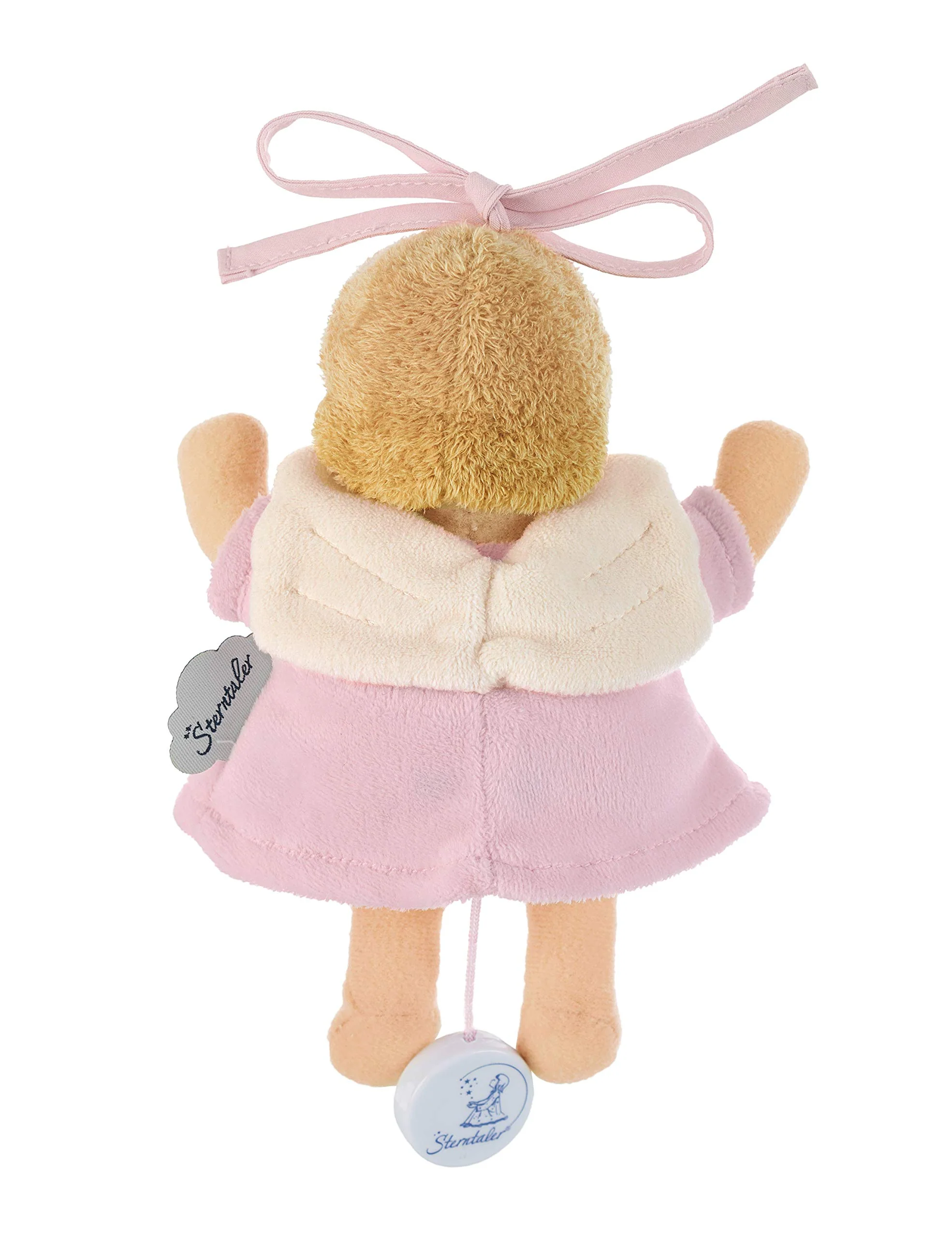 Sterntaler Mini-Spieluhr Schutzengel, Integriertes Spielwerk, Größe: 17 cm, Rosa - Image 2
