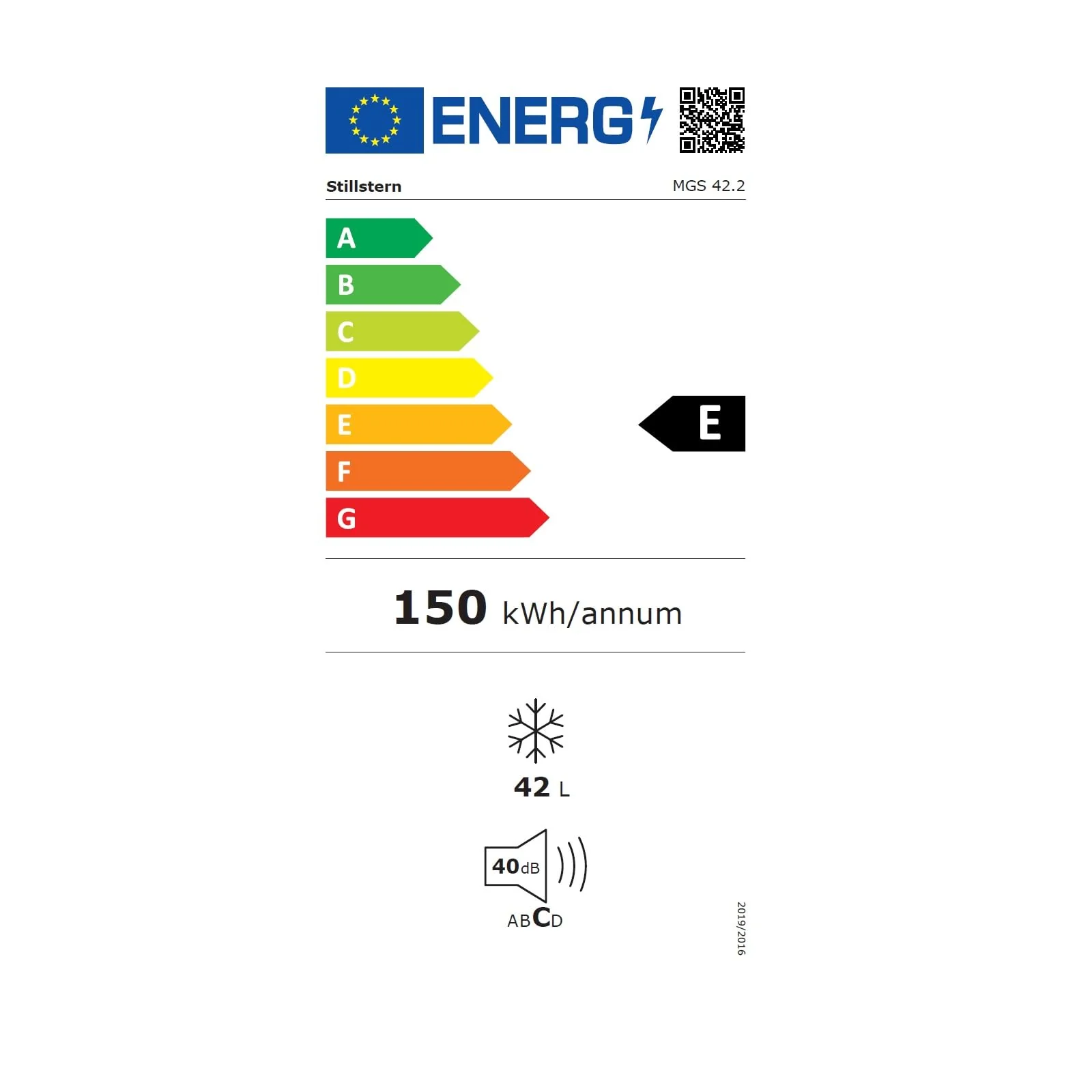 Stillstern Mini Gefrierschrank (42L) -18°C, Eiswürfelschale, Schloss, Türanschlag wechselbar, 4-Sterne Tiefkühlschrank für Camping/Büro Gefriertruhe Klein Gefrierschrank Klein Tiefkühltruhe - Image 6