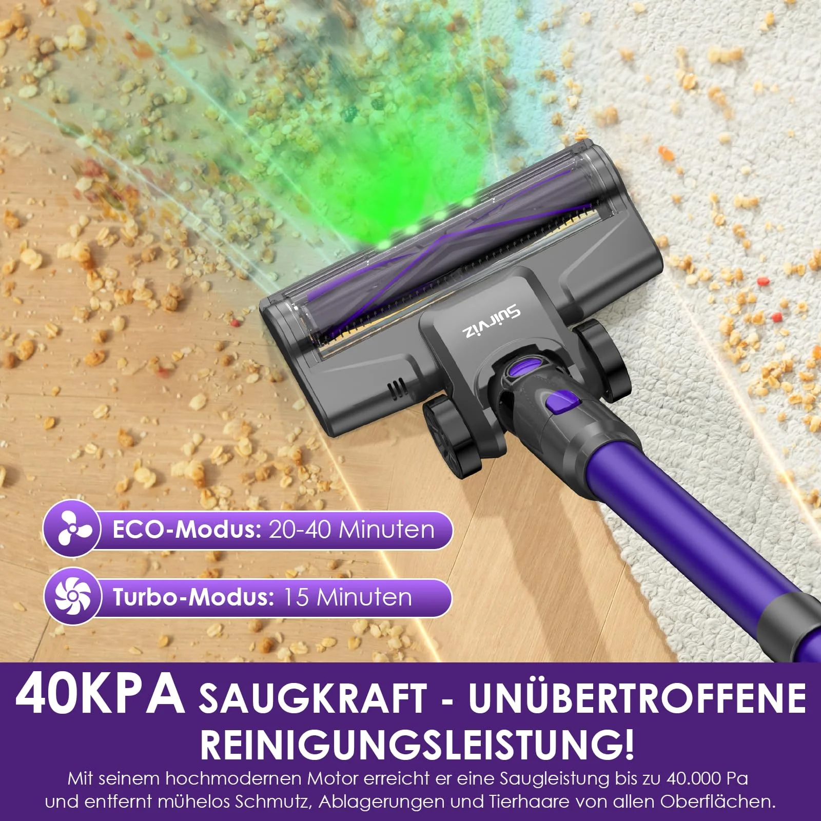 Suirviz Kabelloser Staubsauger - Image 4