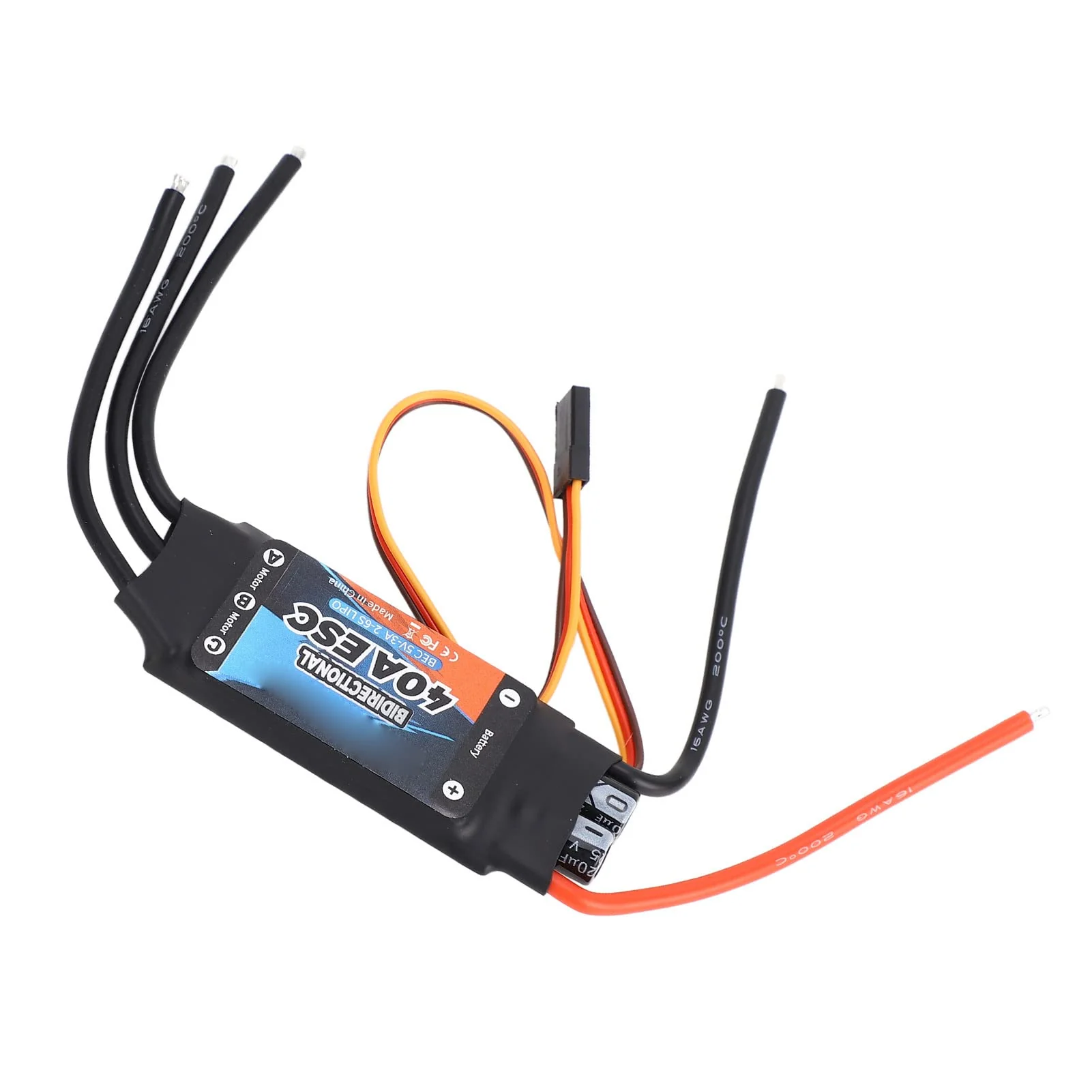 SUNGOOYUE 40A Bidirektionaler Bürstenloser ESC, 2‑6S Elektrischer Geschwindigkeitsregler für RC-Car-Boote - Image 7