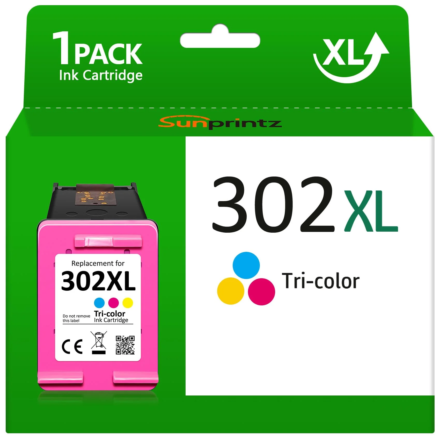 SUNPRINTZ 302XL Farbe Druckerpatronen,für HP 302 302XL Farbe Druckerpatronen,Kompatibel für HP Envy 4520 4524 4525, DeskJet 2130 3630 3636,Officejet 3830 5230 3831(1 Farbe) - Image 4