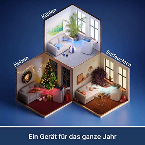 Suntec Wellness Mobiles Klimagerät Coolfixx 12000 BTU APP - Klimaanlage mobil und leise mit Smart App Steuerung – Entfeuchter für Räume bis 60 qm – Mobile Kühlung & Heizung für zuhause – 12.000 BTU - Image 4