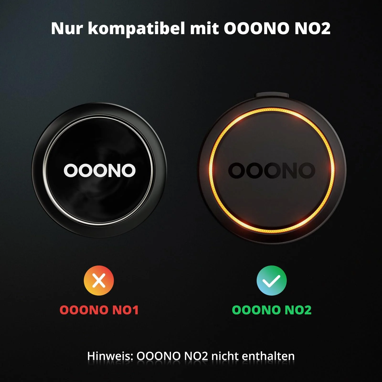 SUPMEGA Magnetische Autohalterung für OOONO CO-Driver NO2, Robuste Metall-Autohalterung mit Eingebauten Magneten, kompatibel mit OOONO NO2 Blitzerwarner - Image 2
