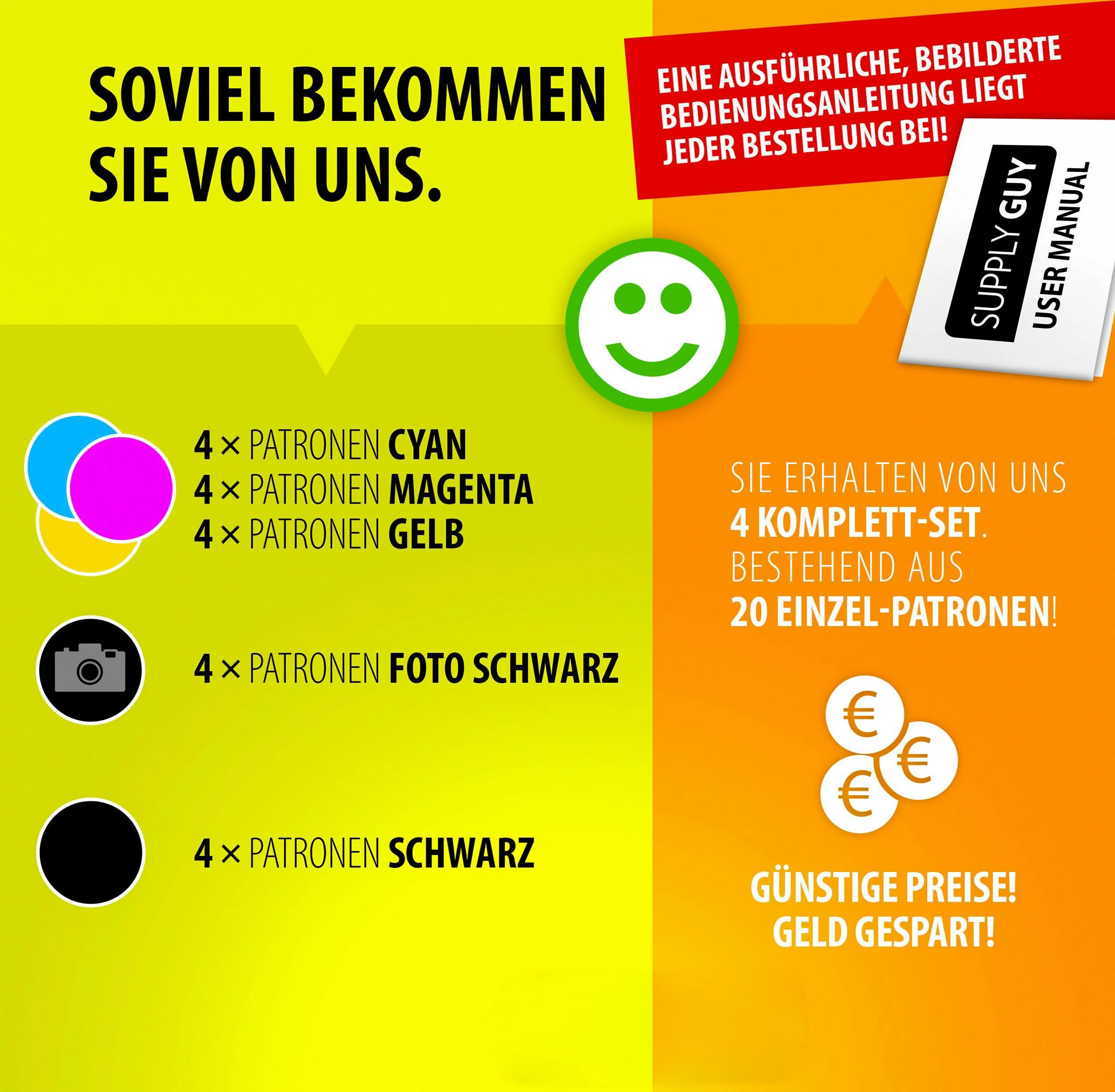 Supply Guy 20 XL Druckerpatronen kompatibel mit Canon PGI-570 CLI-571 für Pixma MG5750 MG5751 MG5752 MG5753 MG6800 MG6850 MG6851 MG6852 MG6853 TS5000 TS5050 TS5051 TS5053 TS5055 TS6050 TS6051 TS6052