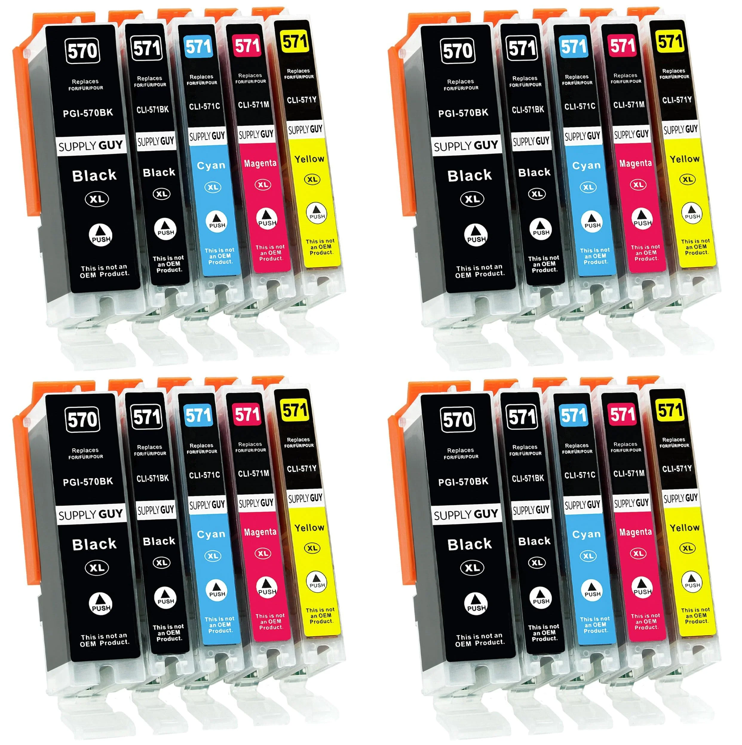 Supply Guy 20 XL Druckerpatronen kompatibel mit Canon PGI-570 CLI-571 für Pixma MG5750 MG5751 MG5752 MG5753 MG6800 MG6850 MG6851 MG6852 MG6853 TS5000 TS5050 TS5051 TS5053 TS5055 TS6050 TS6051 TS6052 - Image 4
