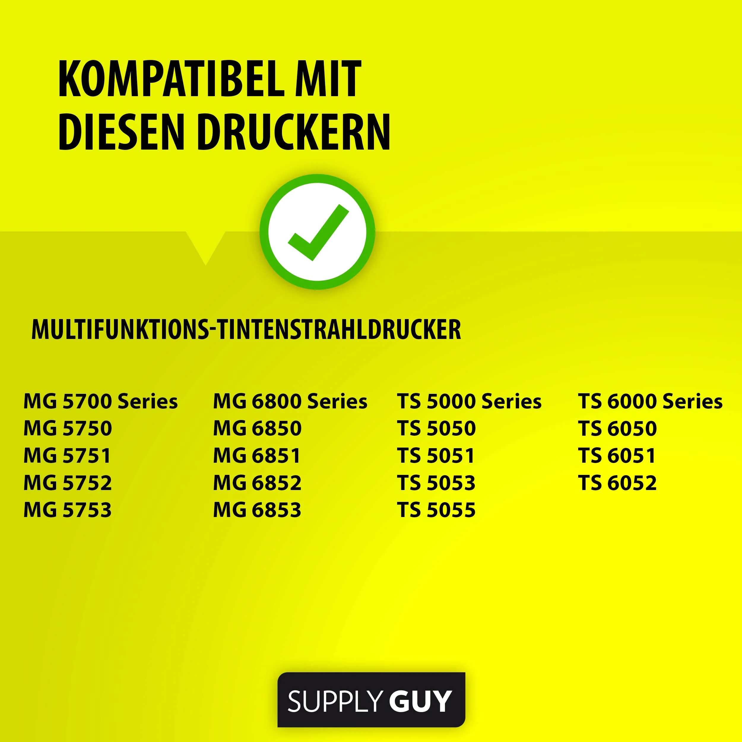 Supply Guy 5 XL Druckerpatronen kompatibel mit Canon PGI-570 CLI-571 für MG5700 MG5750 MG5751 MG5752 MG5753 MG6800 MG6850 MG6851 MG6852 MG6853 TS5000 TS5050 TS5051 TS5053 TS5055 TS6050 TS6051 TS6052 - Image 3