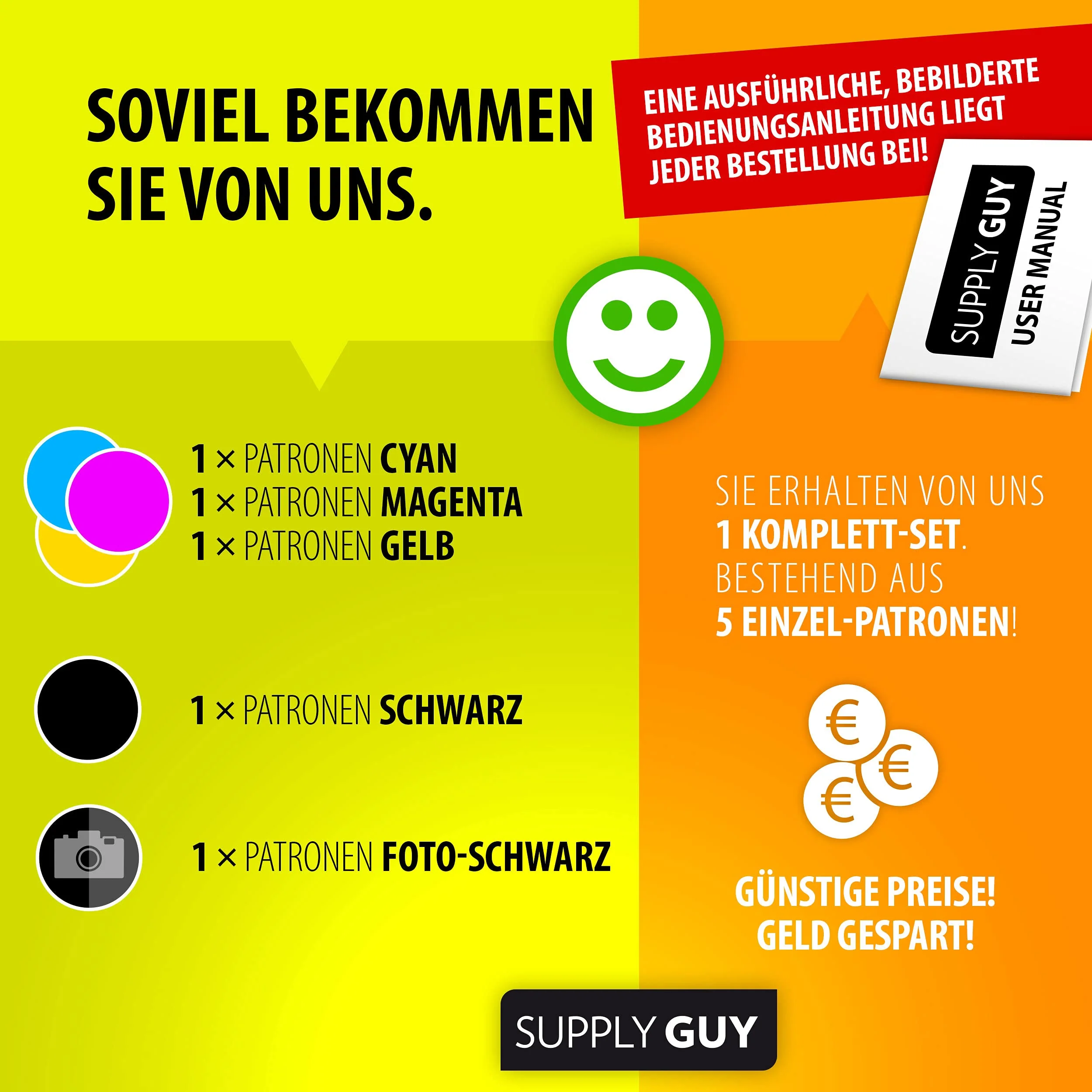 Supply Guy 5 XL Druckerpatronen kompatibel mit Canon PGI-570 CLI-571 für MG5700 MG5750 MG5751 MG5752 MG5753 MG6800 MG6850 MG6851 MG6852 MG6853 TS5000 TS5050 TS5051 TS5053 TS5055 TS6050 TS6051 TS6052 - Image 4
