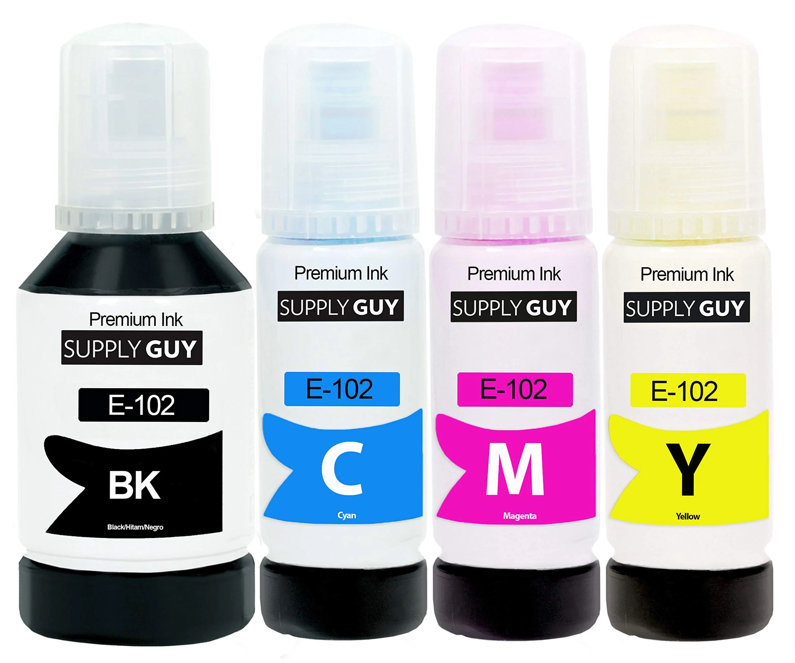 Supply Guy Tinte kompatibel mit Epson 102 für EcoTank ET 2700 2750 2751 2756 2800 2850 2856 3700 3750 3850 4750 4800 4850 4856 15000 Workforce ST-2000 2100 3000 4000 4100 (337ml) - Image 3
