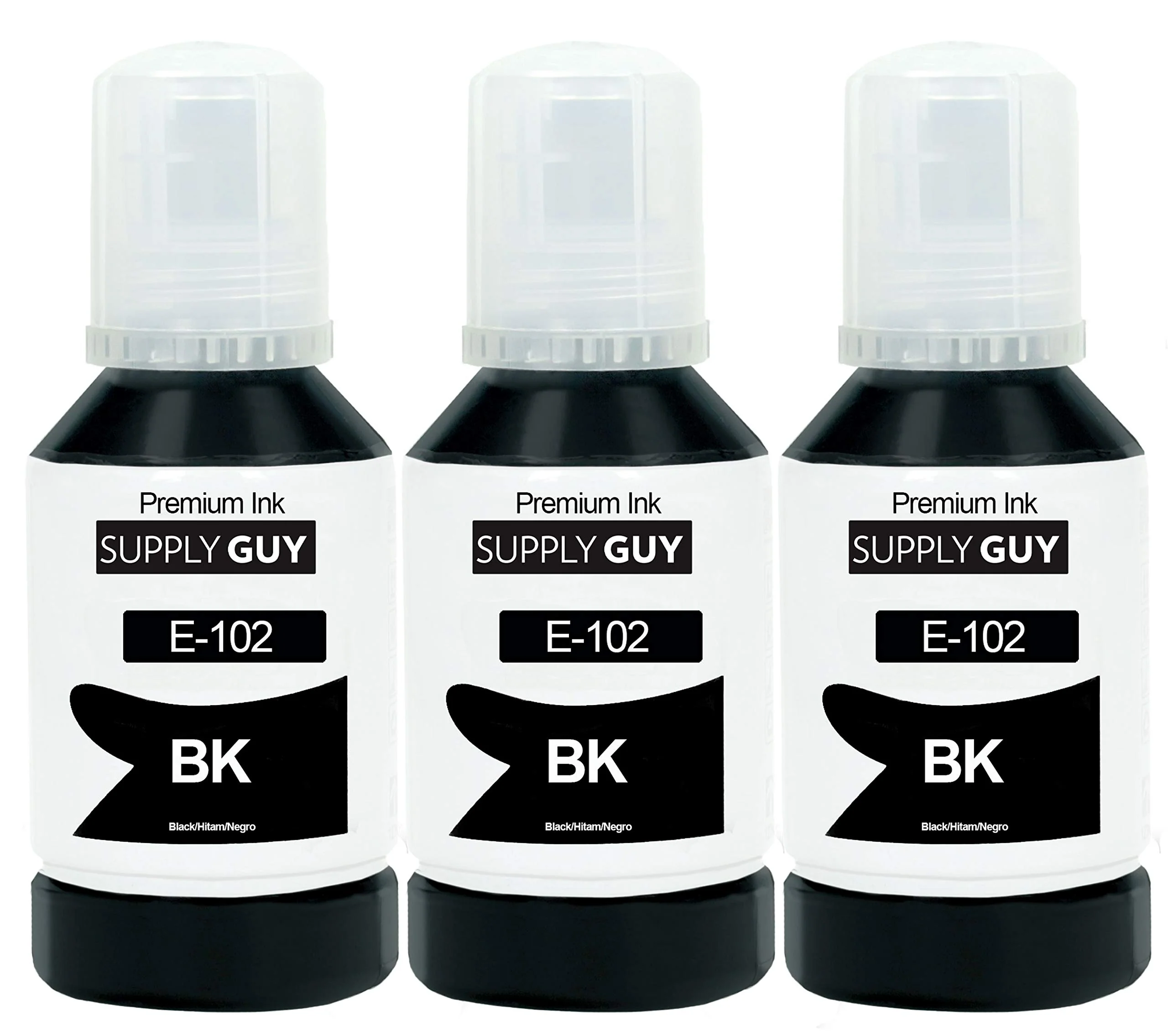Supply Guy Tinte kompatibel mit Epson 102 Schwarz für EcoTank ET 2700 2750 2751 2756 2800 2850 2856 3700 3750 3850 4750 4800 4850 4856 15000 Workforce ST-2000 2100 3000 4000 4100 (3X 127ml) - Image 4
