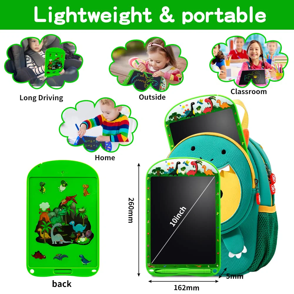 surekuo LCD schreibtafel Kinder 2 Pack, 10 Zoll LCD Schreibtafel Spielzeug, Löschbarem Handschrift Block, Wiederholtes Schreiben Und Zeichnen - Image 2