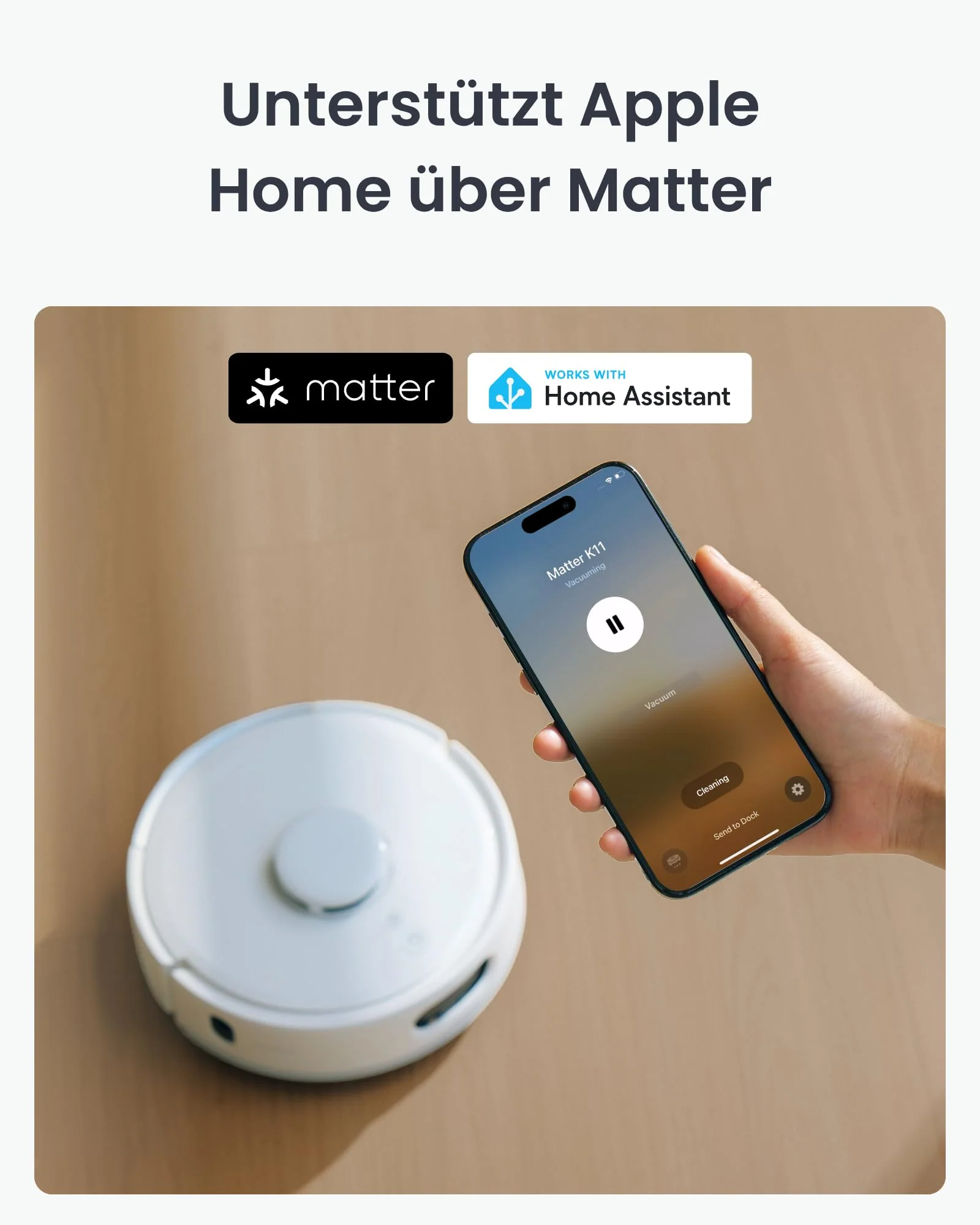 SwitchBot K11+ Saugerroboter mit Mopp, 6000Pa Saugkraft, 90 Tage Staubauffang, Selbstentleerung, LDS Smarte Kartierung, schlankes 3,6" Design, kompatibel mit Apple Home, Alexa, Google Home und Matter - Image 4