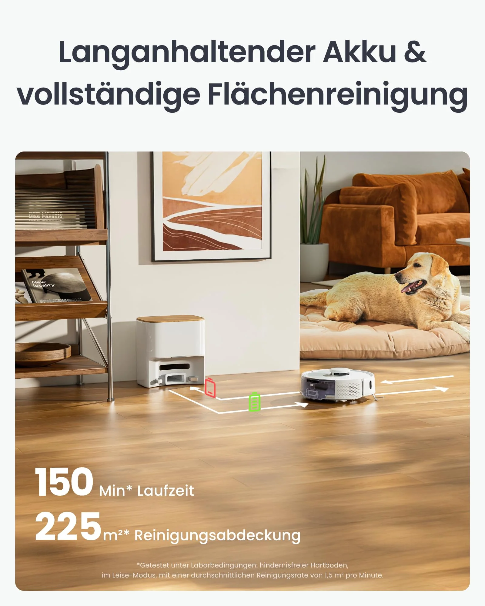 SwitchBot K11+ Saugerroboter mit Mopp, 6000Pa Saugkraft, 90 Tage Staubauffang, Selbstentleerung, LDS Smarte Kartierung, schlankes 3,6" Design, kompatibel mit Apple Home, Alexa, Google Home und Matter - Image 9