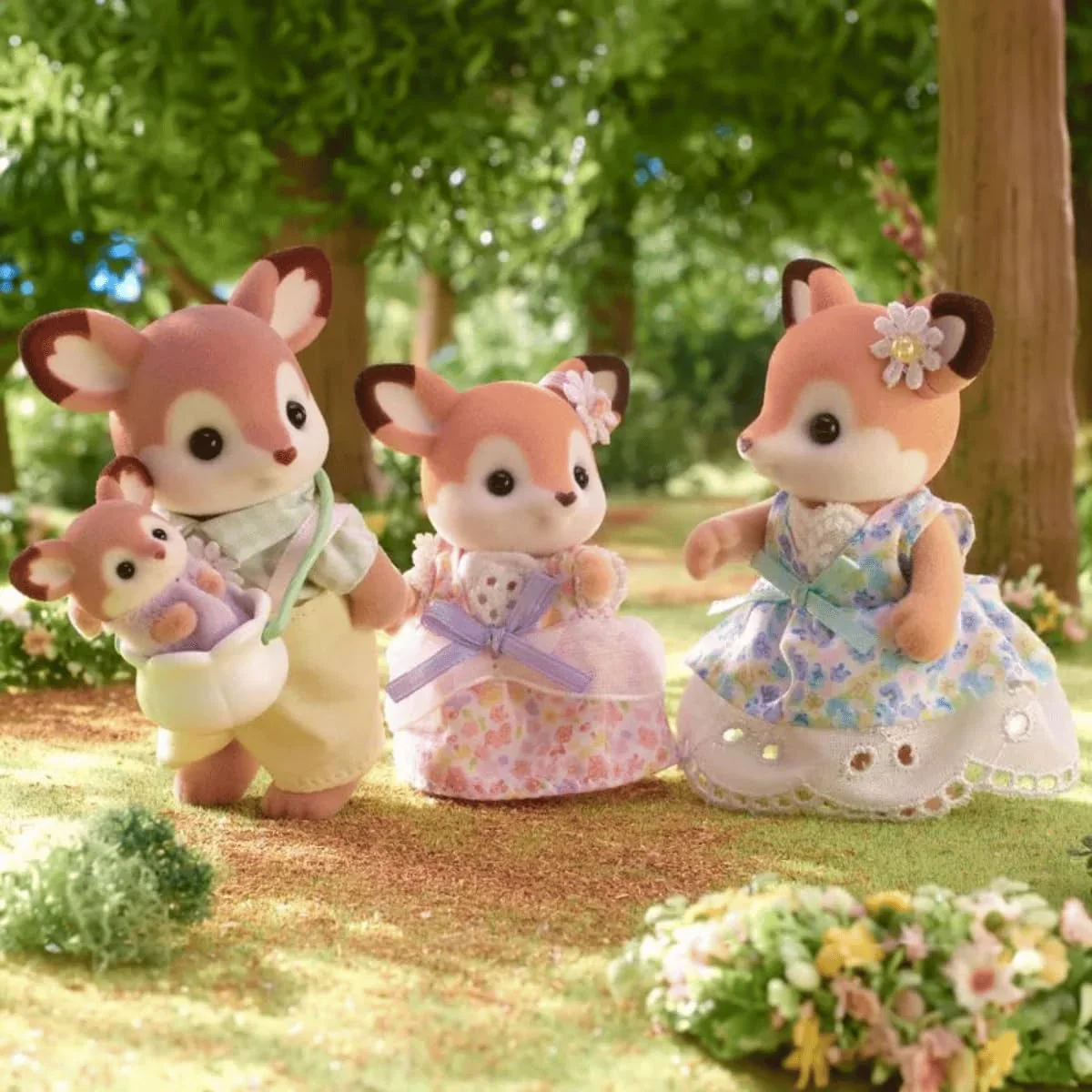 Sylvanian Families 5799 REH Familie, Tierfiguren Wald, Spielzeug für Kinder ab 3 Jahren - Image 4