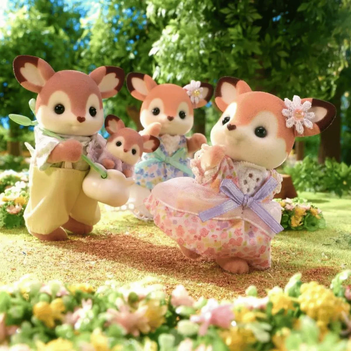 Sylvanian Families 5799 REH Familie, Tierfiguren Wald, Spielzeug für Kinder ab 3 Jahren - Image 6