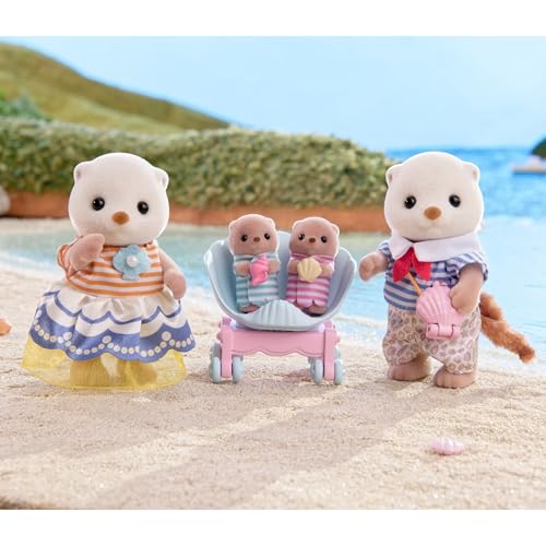 Sylvanian Families 5803 Seeotter Familie, Tierfiguren, Meerestiere, Spielzeug für Kinder ab 3 Jahren - Image 4