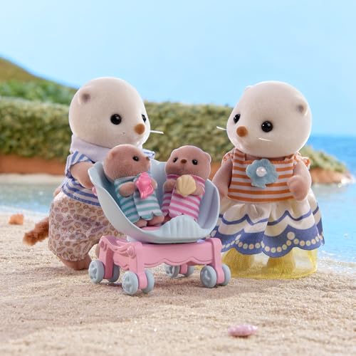 Sylvanian Families 5803 Seeotter Familie, Tierfiguren, Meerestiere, Spielzeug für Kinder ab 3 Jahren - Image 5