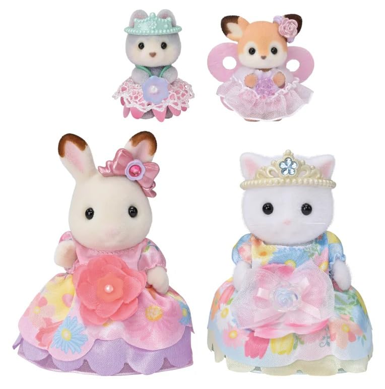 Sylvanian Families 5809 Blumenprinzessinnen Figurenset, Spielset mit Tierfiguren, Schokoladenhase, Perserkatze, Spielzeug für Kinder ab 3 Jahren - Image 5