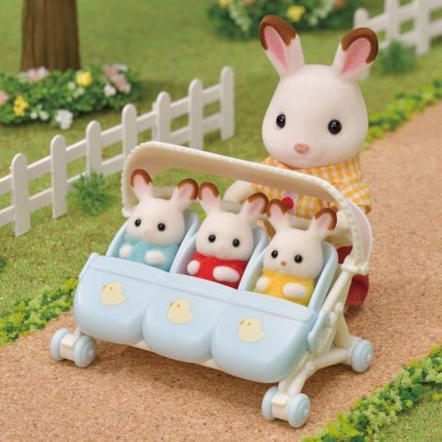 Sylvanian Families L5533 Drillings-Kinderwagen - Puppenhaus Spielset - Image 2