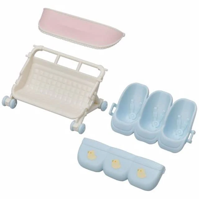 Sylvanian Families L5533 Drillings-Kinderwagen - Puppenhaus Spielset - Image 4