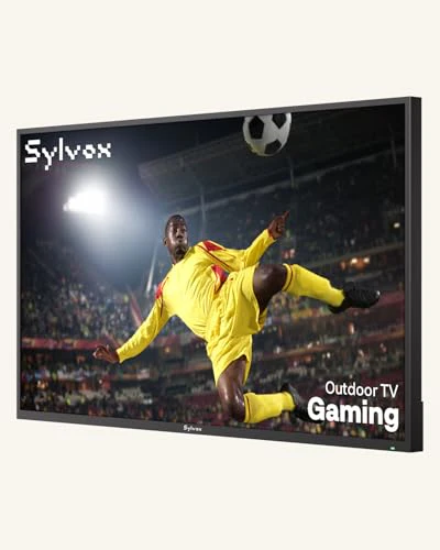 SYLVOX 65" Outdoor Fernseher, 120Hz| 4K Ultra HD | HDR 10 | Dolby Atmos | Google Outdoor TV, WiFi 5G & HDMI 2.1 Wetterfest und IP55 Wasserdicht TV, 1000 Nits Smart Fernseher für Gaming (Modell 2025) - Image 16