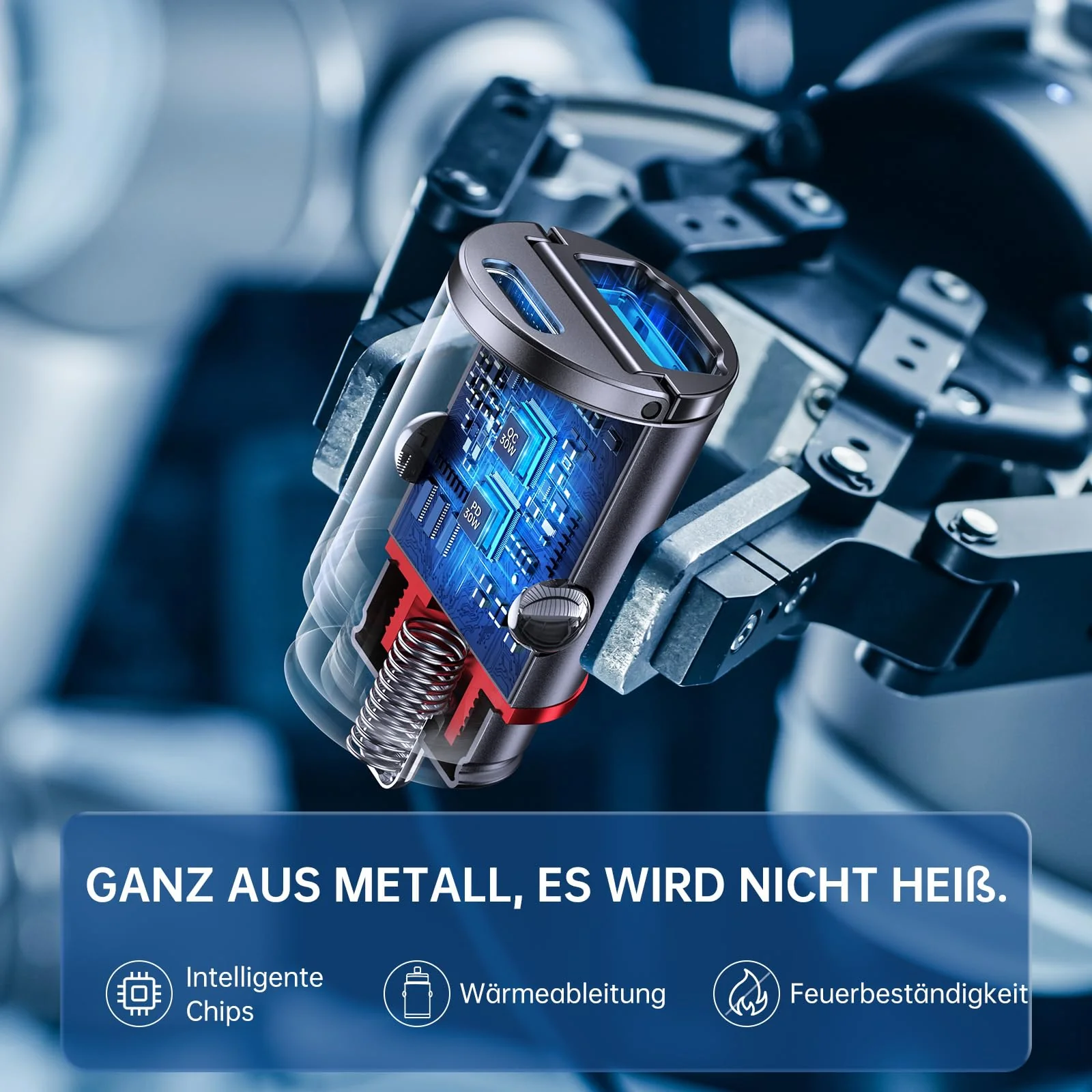 Syncwire 60W Zigarettenanzünder USB C & USB Auto Adapter [PD 3.0 & QC 3.0] Super Mini Ganzmetall KFZ Ladegerät USBC Kompatibel mit iPhone 16/15/14/13/12/11 Serie, Samsung, Huawei, Xiaomi, Google Pixel - Image 6