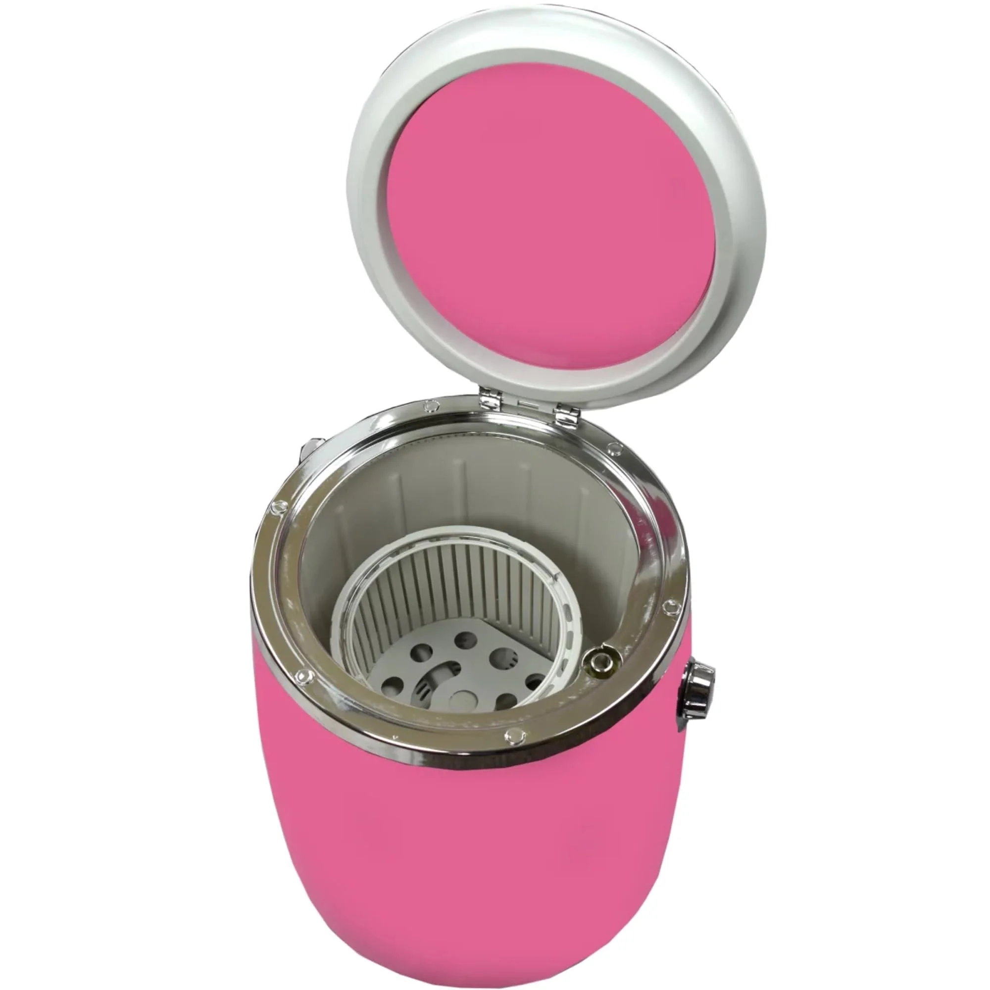 Syntrox Campingwaschmaschine Rosa, 3,0 Kg Fassungsvermögen, Timer-Funktion, Geräuscharmer Betrieb, 380Watt - Image 2
