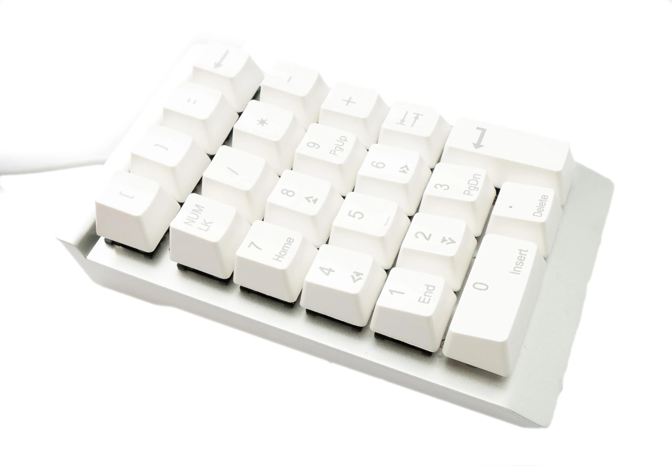 System-S Numpad Ziffernblock 23 Tasten USB 2.0 Typ A mechanische Tastatur mit LED in Weiß - Image 3