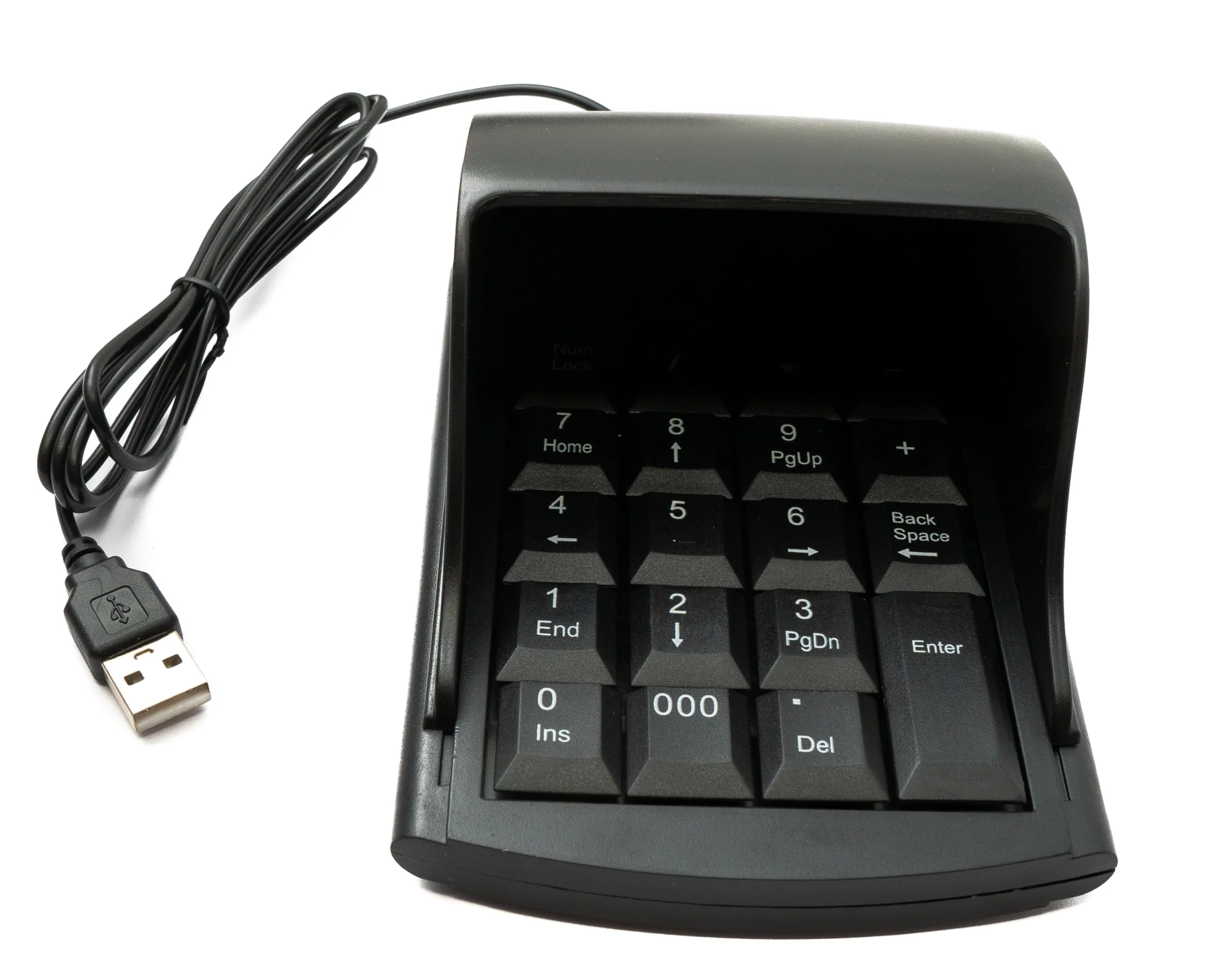 System-S Numpad Ziffernblock Anti Peeping 19 Tasten USB 2.0 Typ A Tastatur mit Sichtschutz - Image 2