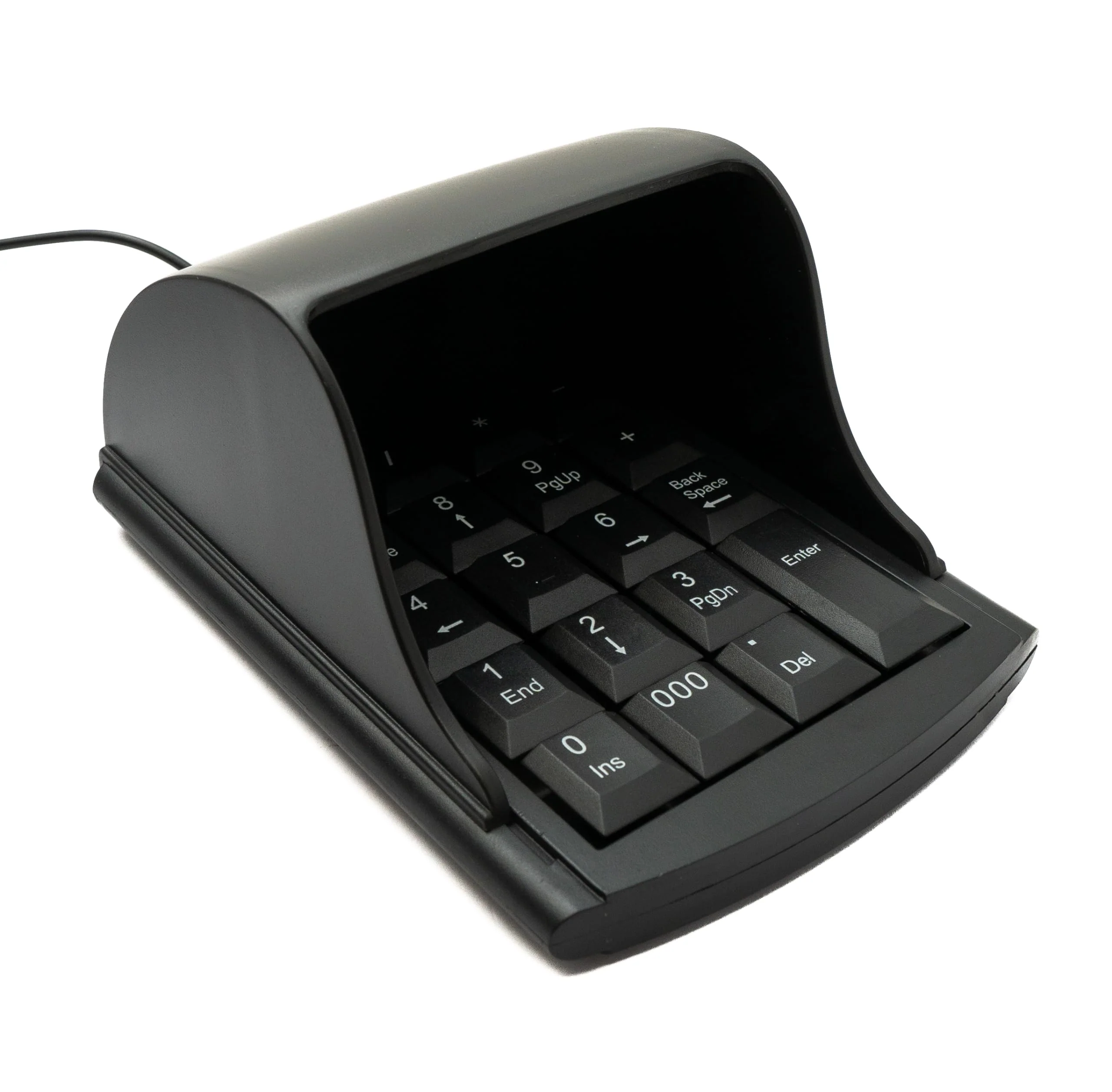 System-S Numpad Ziffernblock Anti Peeping 19 Tasten USB 2.0 Typ A Tastatur mit Sichtschutz - Image 3