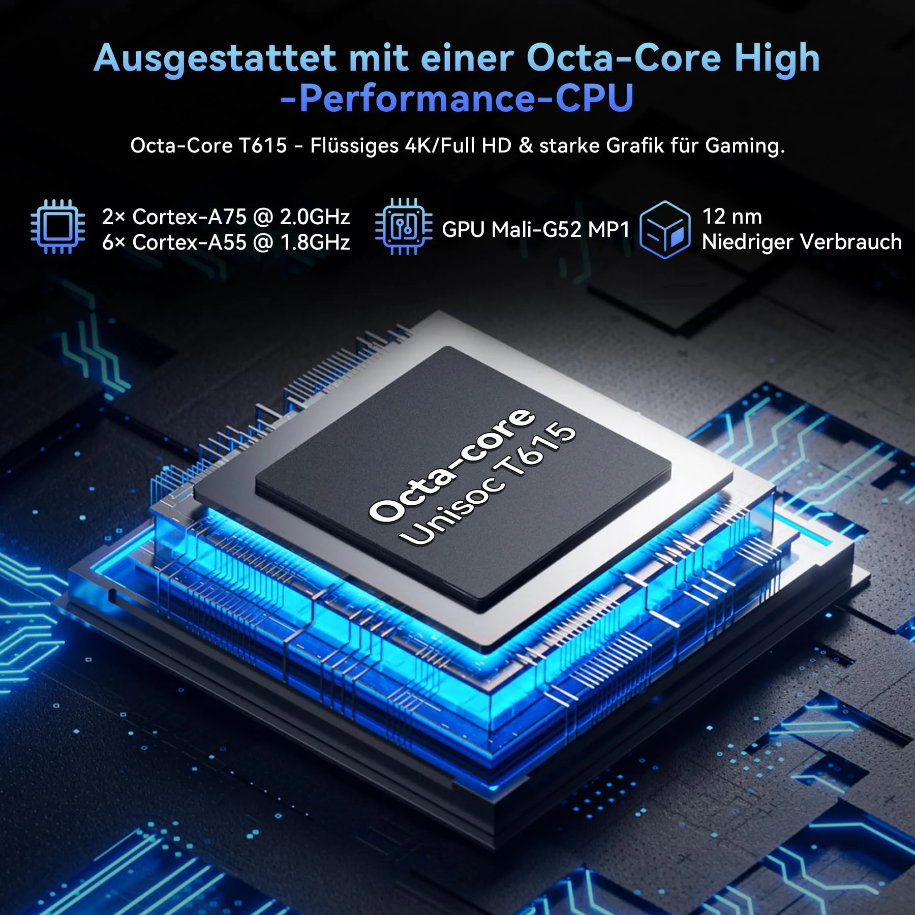Tablet 2025 Das weltweit erste Android 16 Tablets mit Gemini AI, 11 Zoll FHD Display, 24GB RAM 128GB ROM / 2TB TF, 13MP Kamera, 8000mAh, Widevine L1, 5G WiFi, 2 in 1 - Tablet mit Tastatur und Stift - Image 5