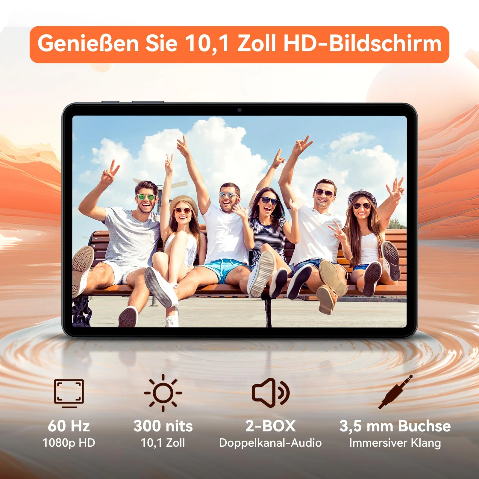 TABWEE T80 Android 15 Tablet 10 Zoll, 12GB RAM + 128GB ROM (Erweiterbar auf 2TB), 5G WiFi, Gemini AI, 6000mAh Akku. Perfekt für Gaming mit Dual-Kamera, BT5.0, OTG & Type-C. Neuestes Modell 2025 - Image 4