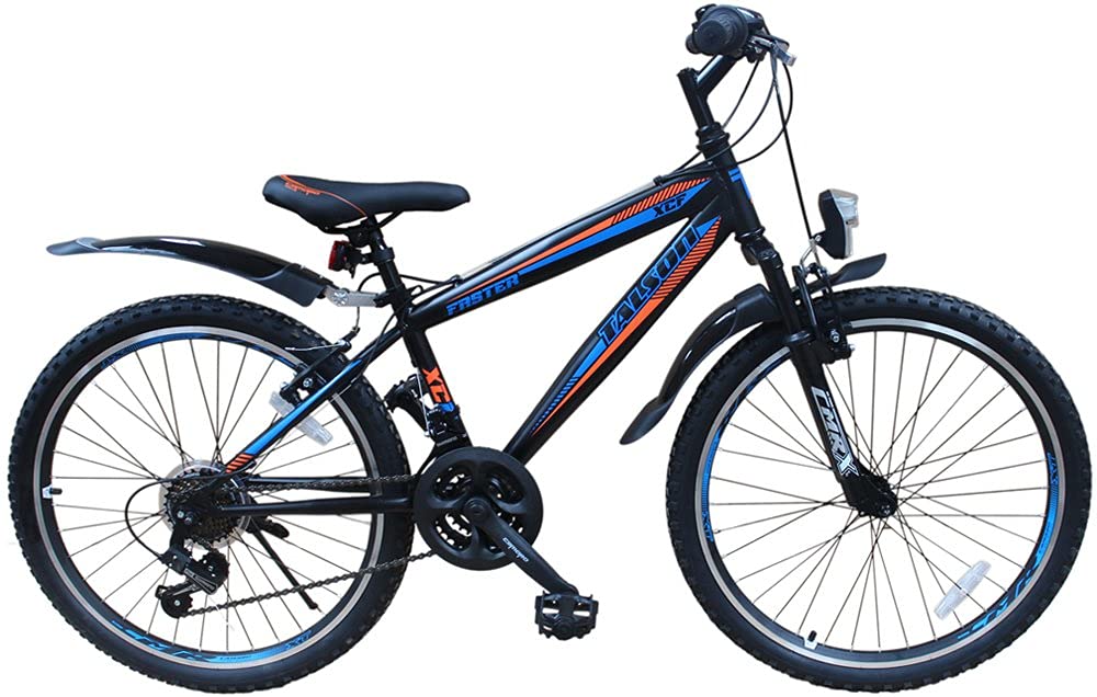 Talson 24 Zoll Mountainbike Fahrrad MIT GABELFEDERUNG & Beleuchtung 21-Gang Faster BBO - Image 4