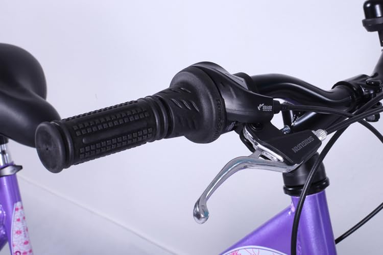 Talson 26 Zoll Mädchenfahrrad 21-Gang Shimano Schaltung mit Beleuchtung nach STVO Lila Doppelrahmen - Image 2
