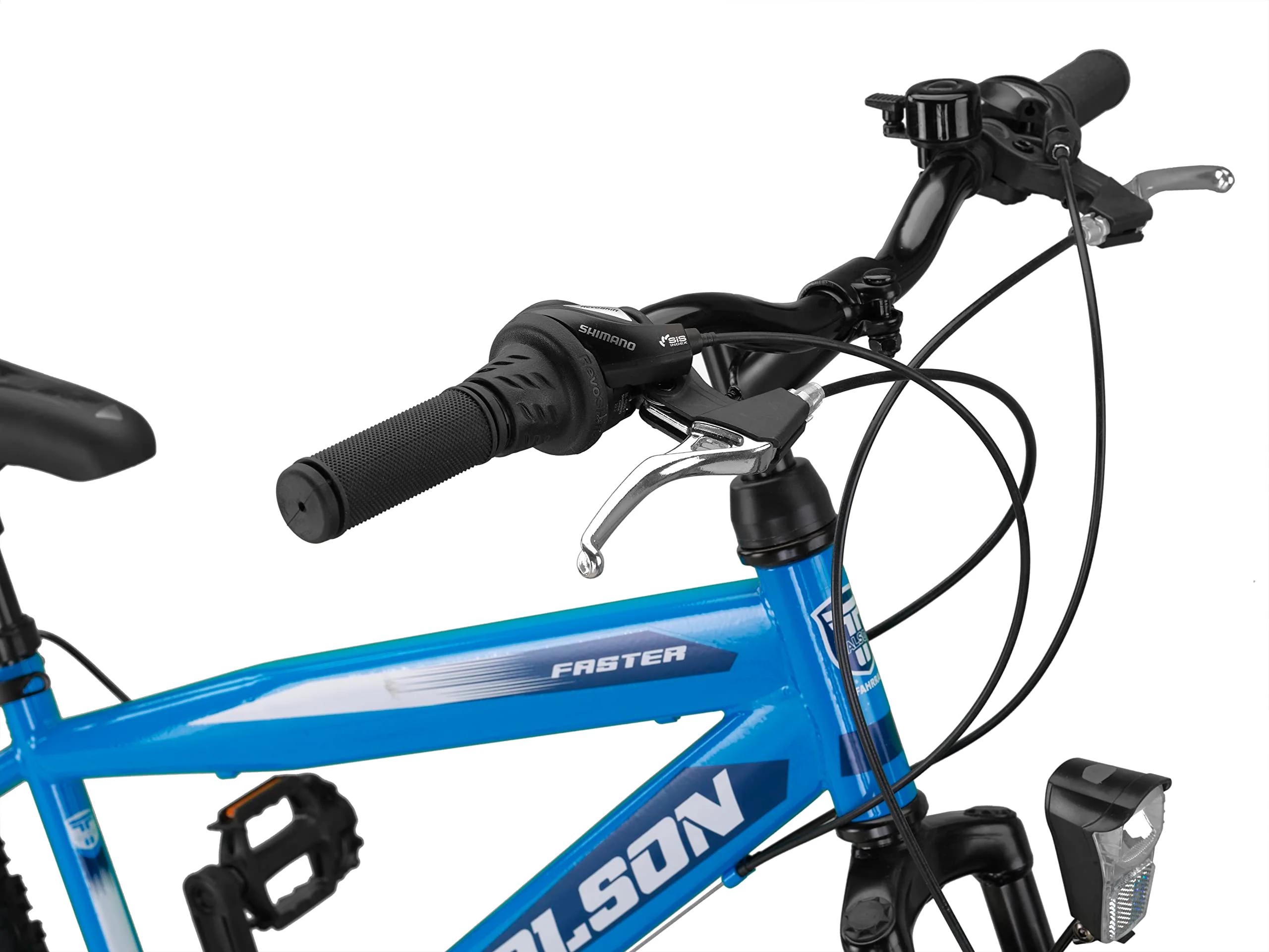 Talson 26 Zoll Mountainbike Fahrrad MIT 21-Gang, Gabelfederung & Beleuchtung Blau - Image 2
