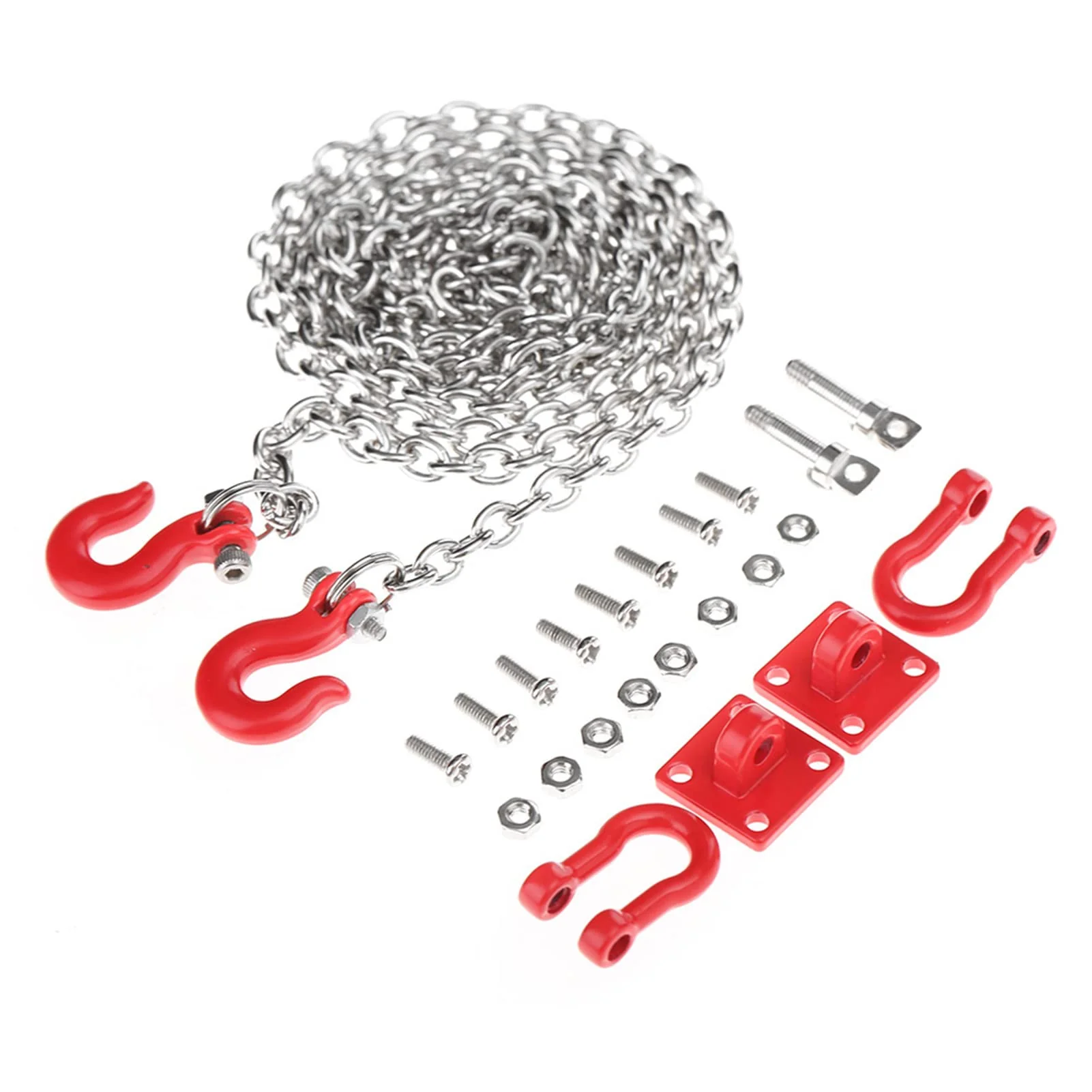 Tbest RC-Abschlepphaken befestigt, Modell-Modell-Zubehör aus Metall, RC, für Klettergerüste im RC-Auto - Image 3