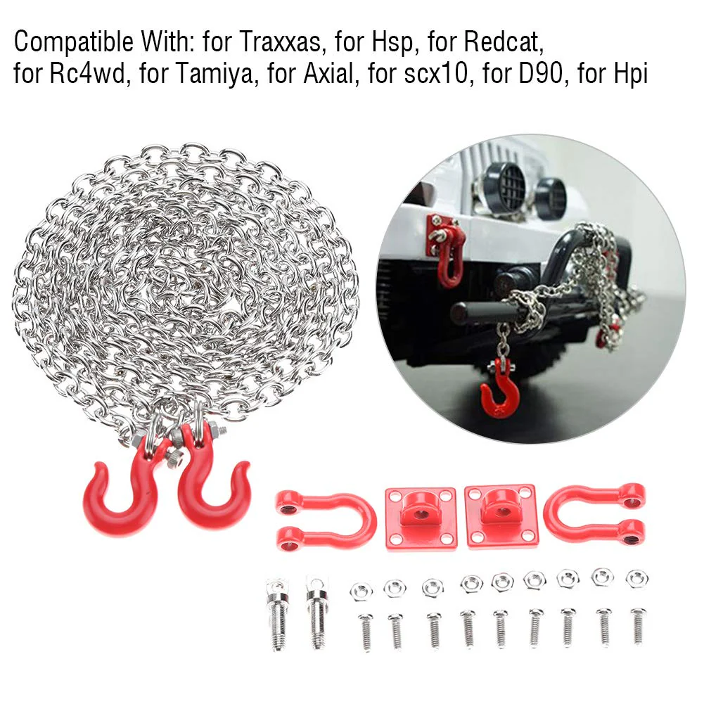 Tbest RC-Abschlepphaken befestigt, Modell-Modell-Zubehör aus Metall, RC, für Klettergerüste im RC-Auto - Image 9