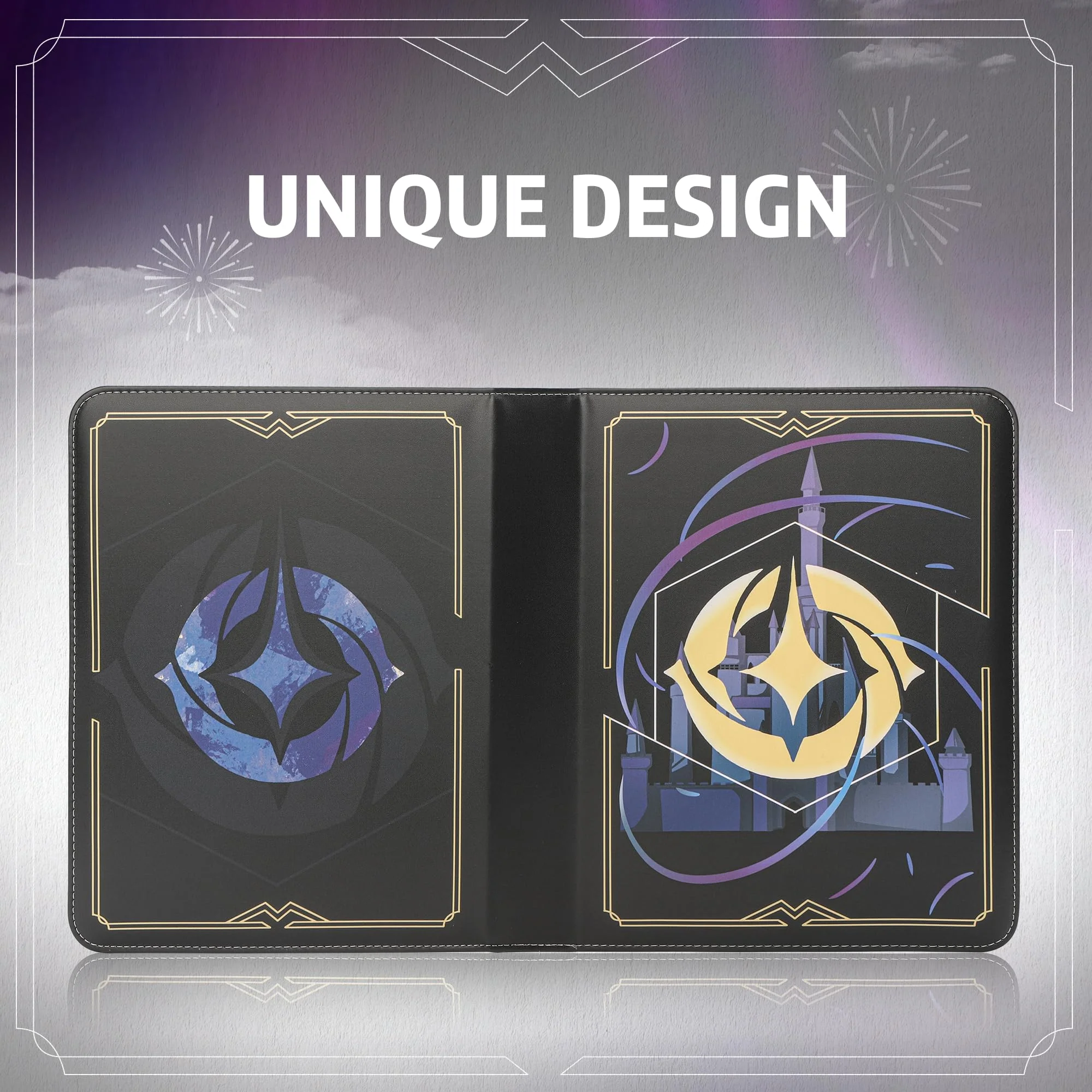 TCGUARD Sammelalbum für Lorcana-Karten, Premium Sammelkarten Album mit 900 Fächern, Kompatibel mit Lorcana Karten, Card Binder für TCG-Aufbewahrungs und Präsentationssammlung(Schwarz 9) - Image 6