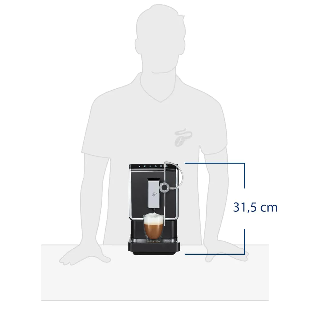Tchibo Kaffeevollautomat Esperto Pro, inkl. passender Milchkaraffe aus Glas, perfekter Kaffeegenuss für Caffè Crema, Espresso und Milchspezialitäten, 600ml Milchbehälter, anthrazit - Image 7