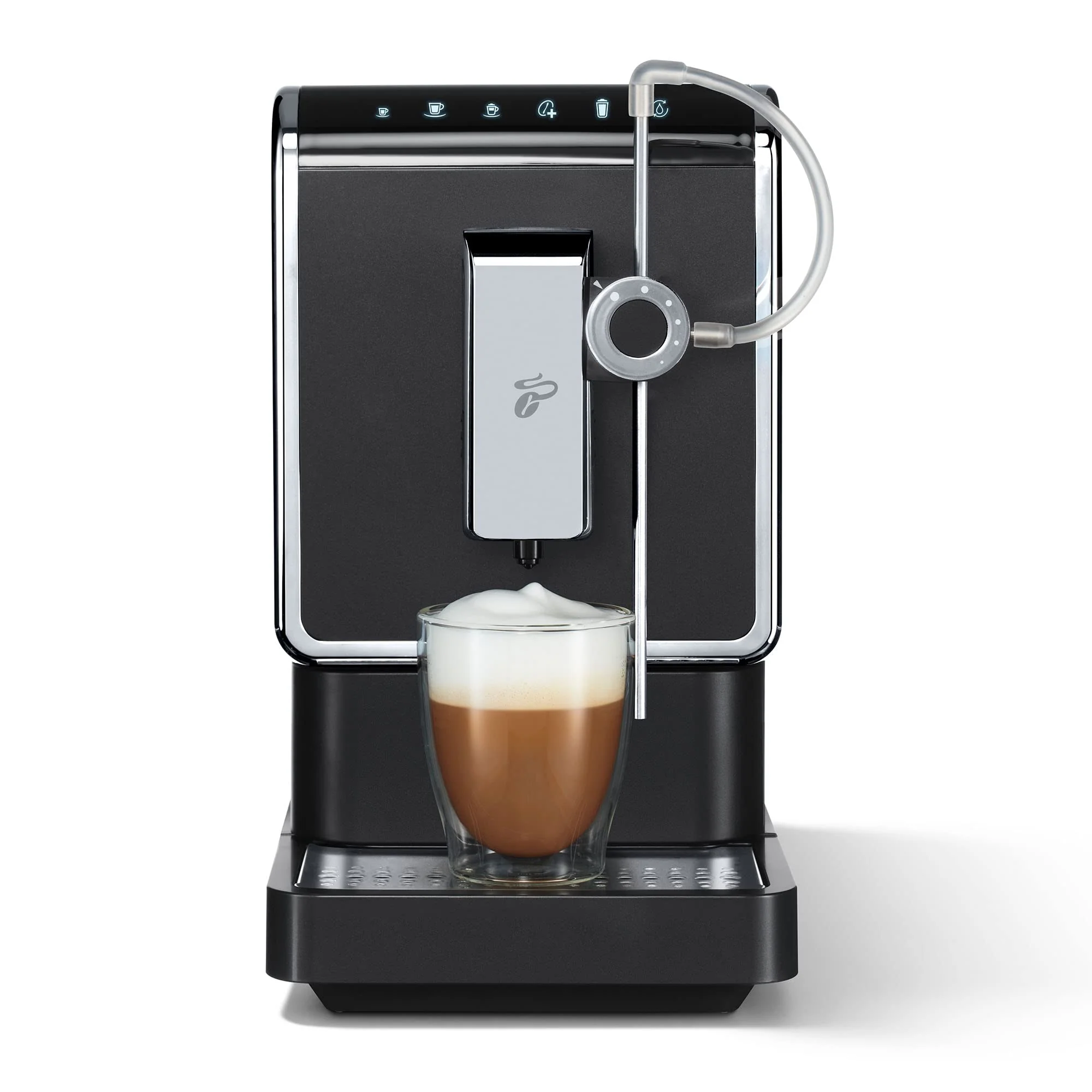 Tchibo Kaffeevollautomat Esperto Pro, inkl. passender Milchkaraffe aus Glas, perfekter Kaffeegenuss für Caffè Crema, Espresso und Milchspezialitäten, 600ml Milchbehälter, anthrazit - Image 9