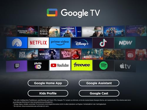 TCL 43T69C 43 Zoll QLED, Direct LED TV, 4K HDR TV, Smart Google TV (Dolby Vision & Atmos, Motion Clarity, Kompatibel mit Google Assistant & Alexa) - Image 7