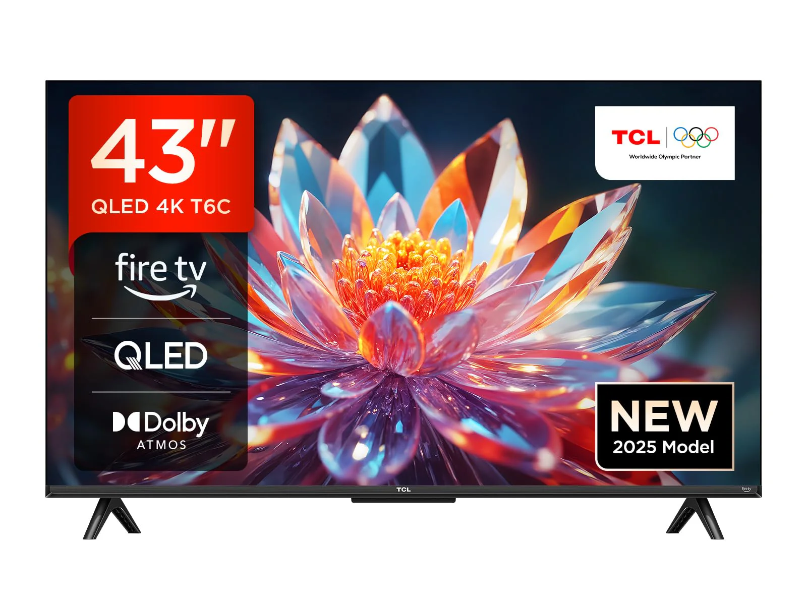 TCL 43T6C 43 Zoll QLED 4K HDR Fernseher, Smart Fire TV mit Dolby Vision & Atmos, HDR10+, Sprachbefehl Funktion & Ask Alexa - Image 7