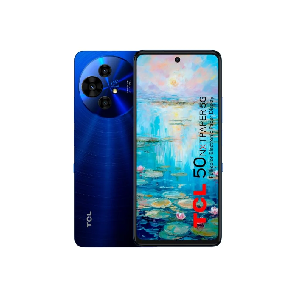 TCL 50 NXTPAPER 5G Smartphone, 5G, 17,7 cm (6,8 Zoll), FHD+-Display, 16 GB (8 + 8) - 256 GB, erweiterbare MicroSD, Dual-SIM, 50-MP-Kamera, 5010-mAh-Akku, Android 14, Midnight